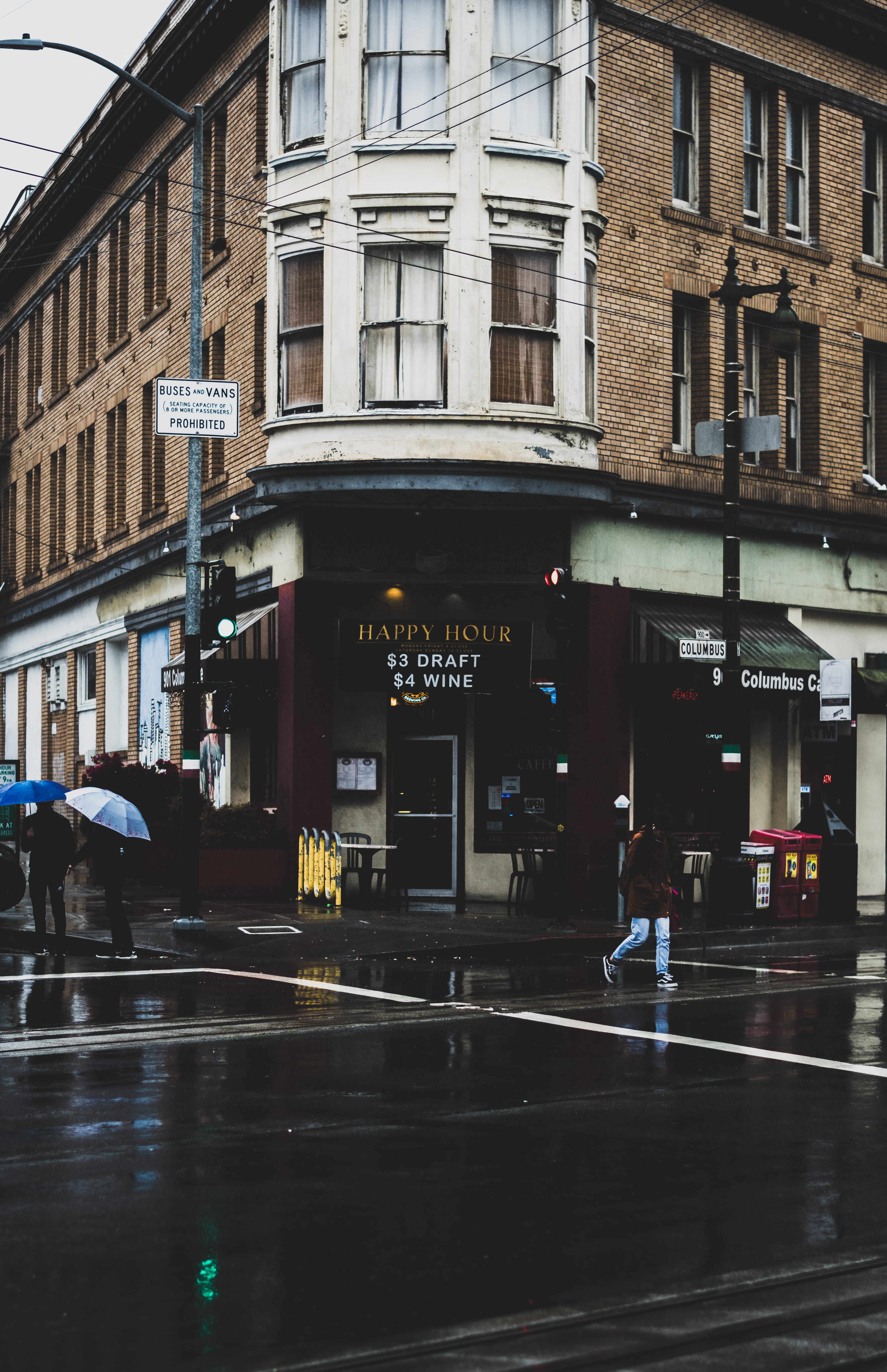 group of people, urban, transportation, window, wet, featured, men, cityscape, columbus, dark, modern, road, intersection, built structure, rain, Phone HD Wallpaper