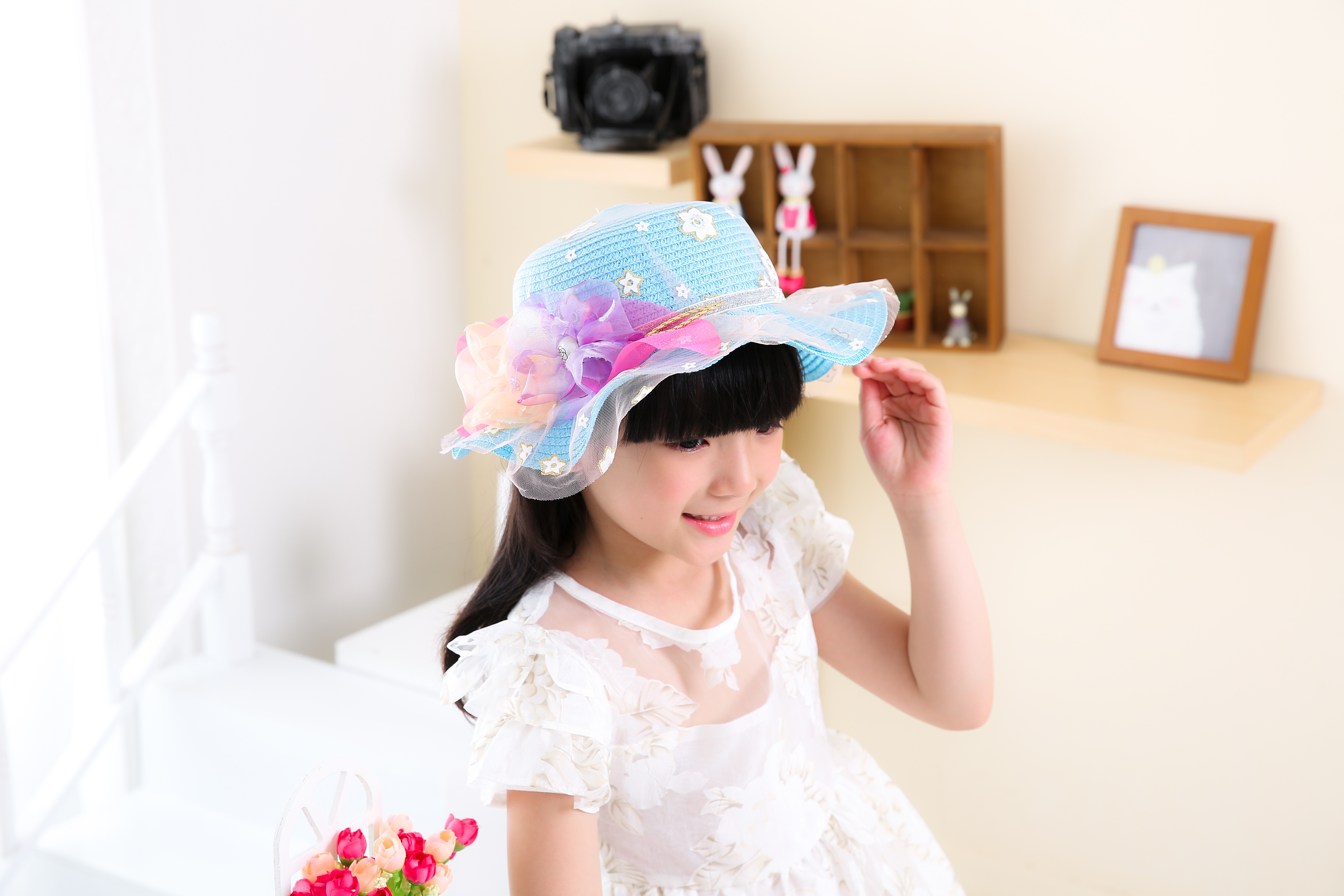 hairstyle, adult, indoors, girls, headshot, people, women, japanese Ethnicity, smiling, one person, child, 5K, happiness, photo, hat, japan, beautiful woman, HD Wallpaper
