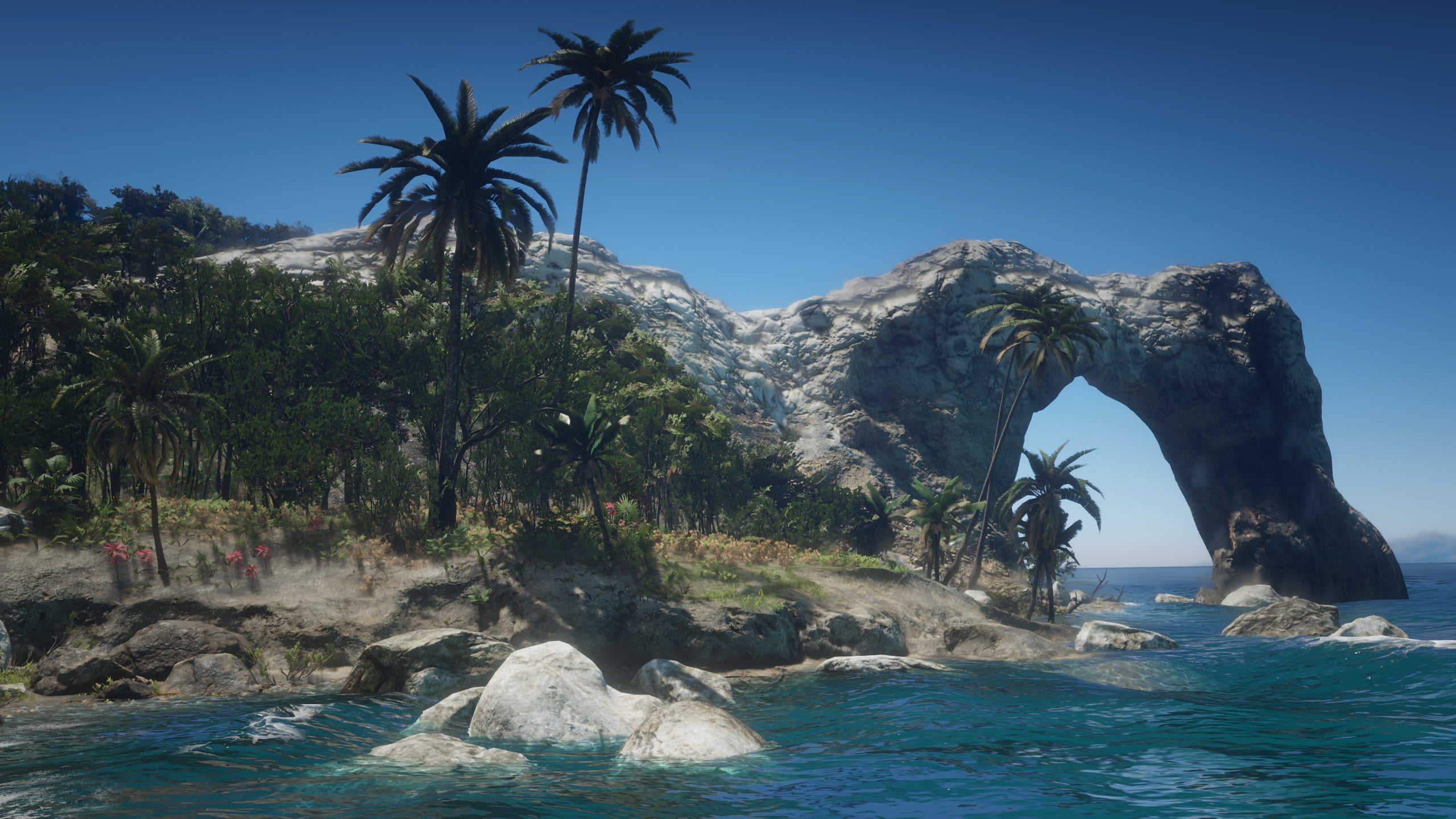 2K, tropical, beach, video games, island, Red Dead Redemption 2, Guarma, Red Dead Redemption II, Video Game Landscape, HD Wallpaper