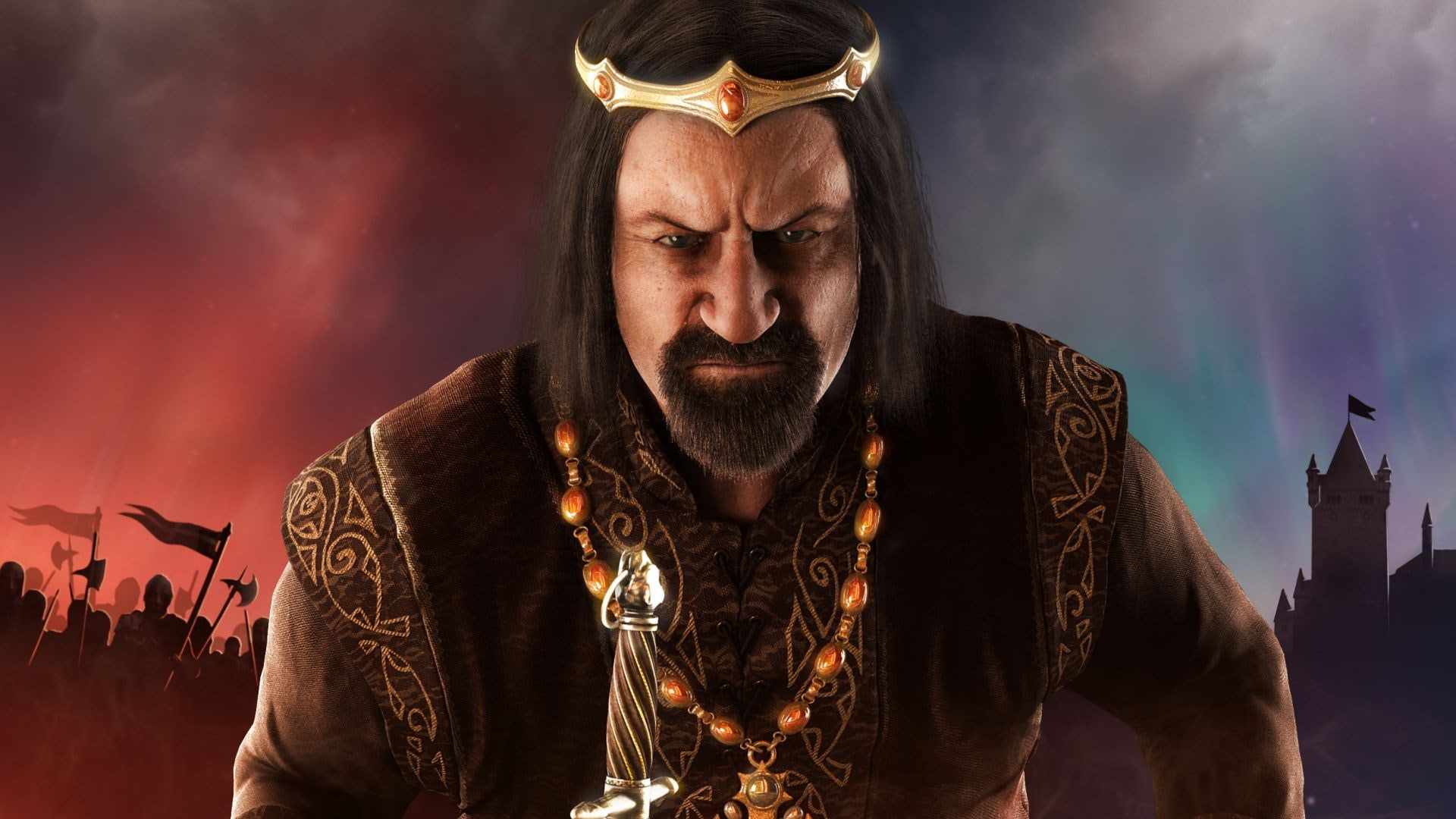 architecture, 1080P, arts culture and entertainment, front view, king - royal person, waist up, headshot, males, grand ages medieval, adult, men, looking, HD Wallpaper