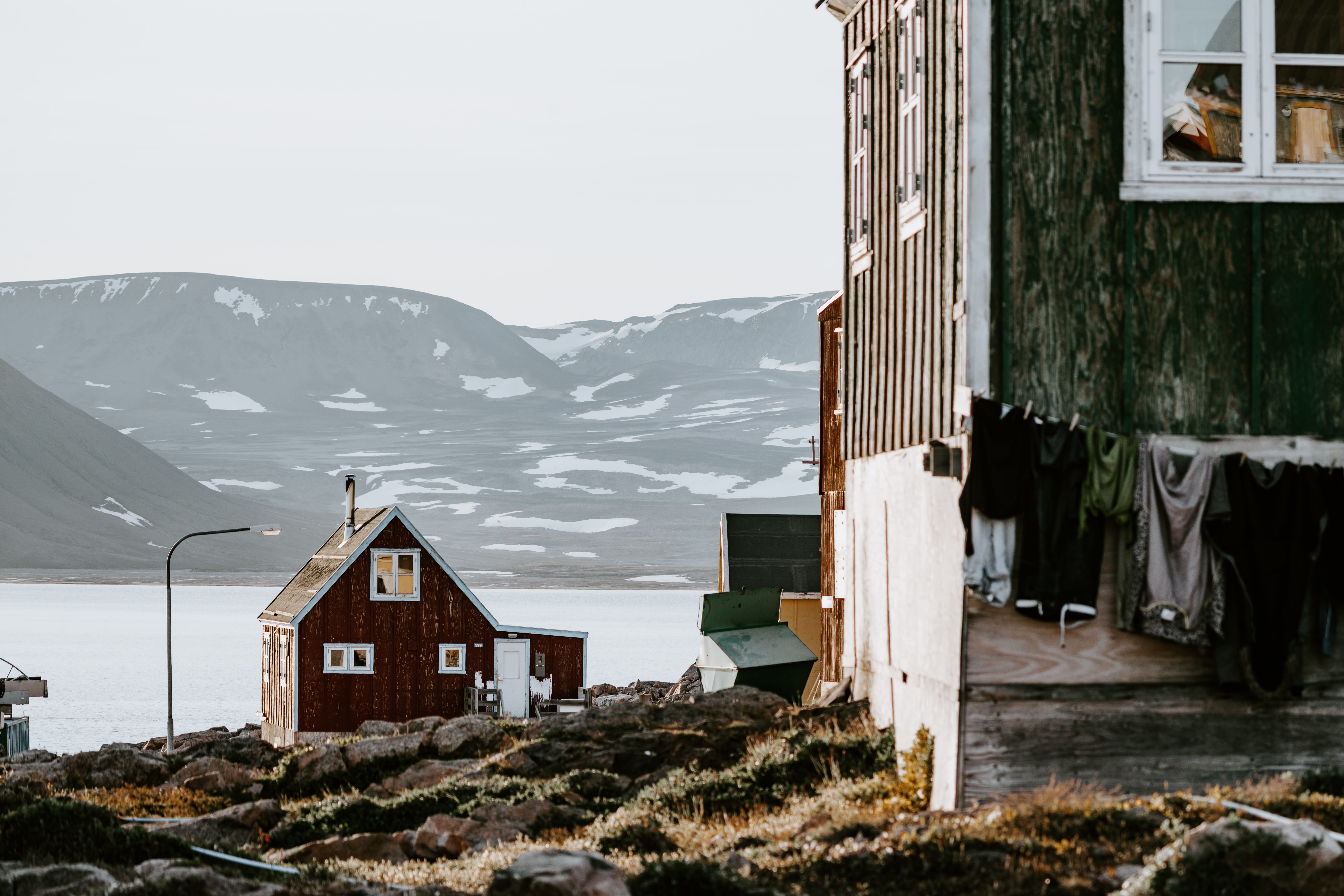 landscape, lofoten, building, 8K, abode, europe, nature, sea, wood - Material, village, architecture, snow, arctic, iceland, fjord, home, summer, front, HD Wallpaper