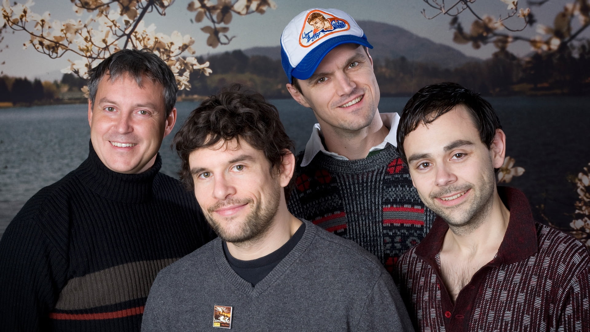 emotion, gray, front view, s, men, propagandhi, portrait, young adult, happiness, lake, sport, togetherness, friendship, adult, looking at camera, 1080P, HD Wallpaper