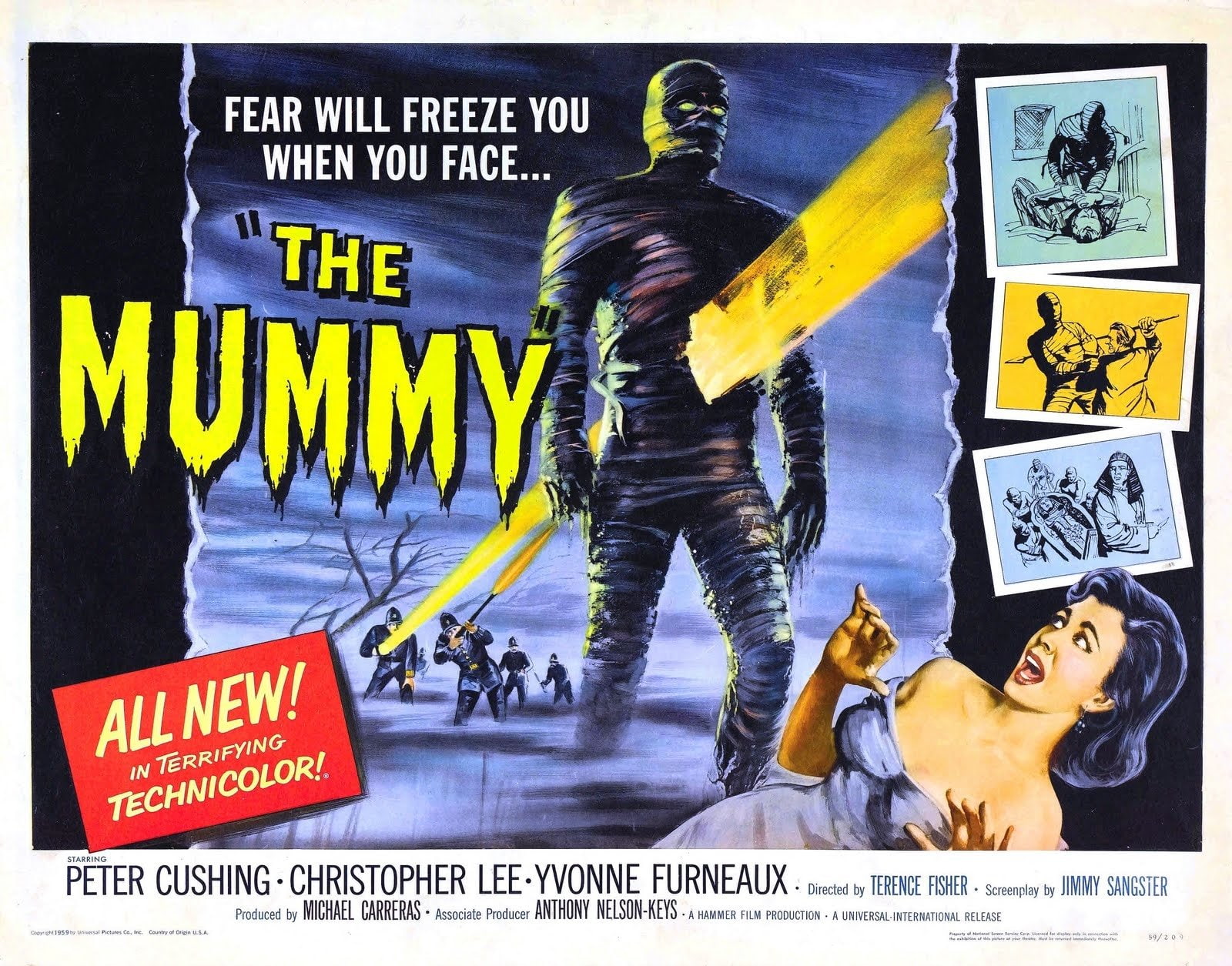 Spooky, Horror, Scary, Creepy, Halloween, The Mummy (1959), 720P, Movie, HD Wallpaper