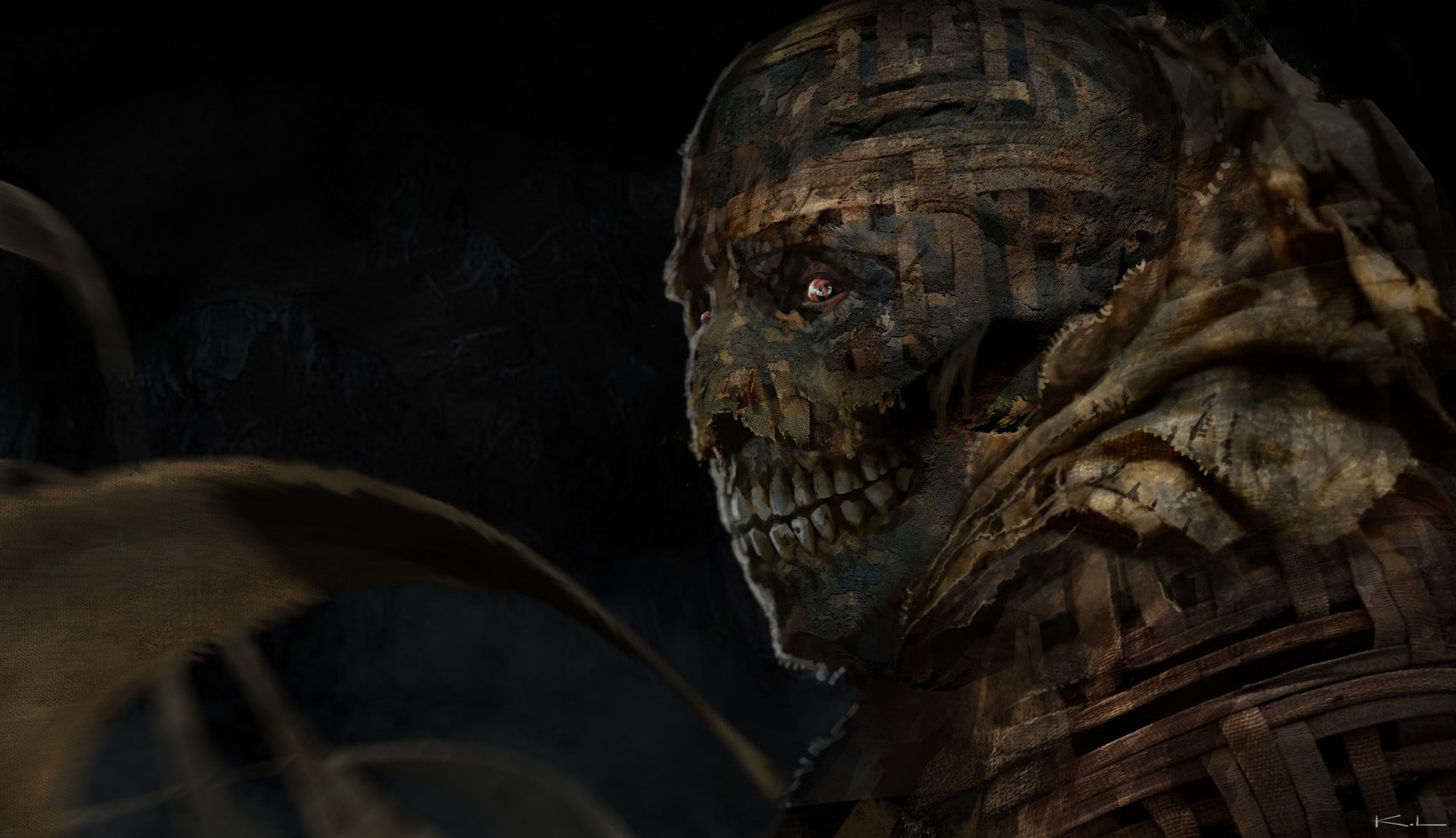 Creepy, Dark, Mummy, Creature, 1080P, Undead, HD Wallpaper