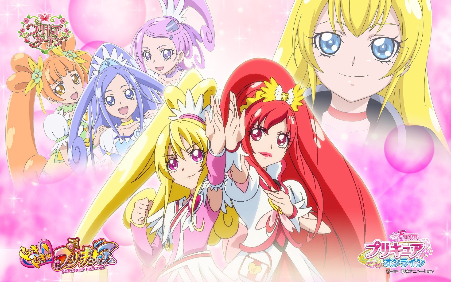 regina, cure, aida, rosetta, rikka, mana, precure, hishikawa, dokidoki, (dokidoki), 1080P, HD Wallpaper