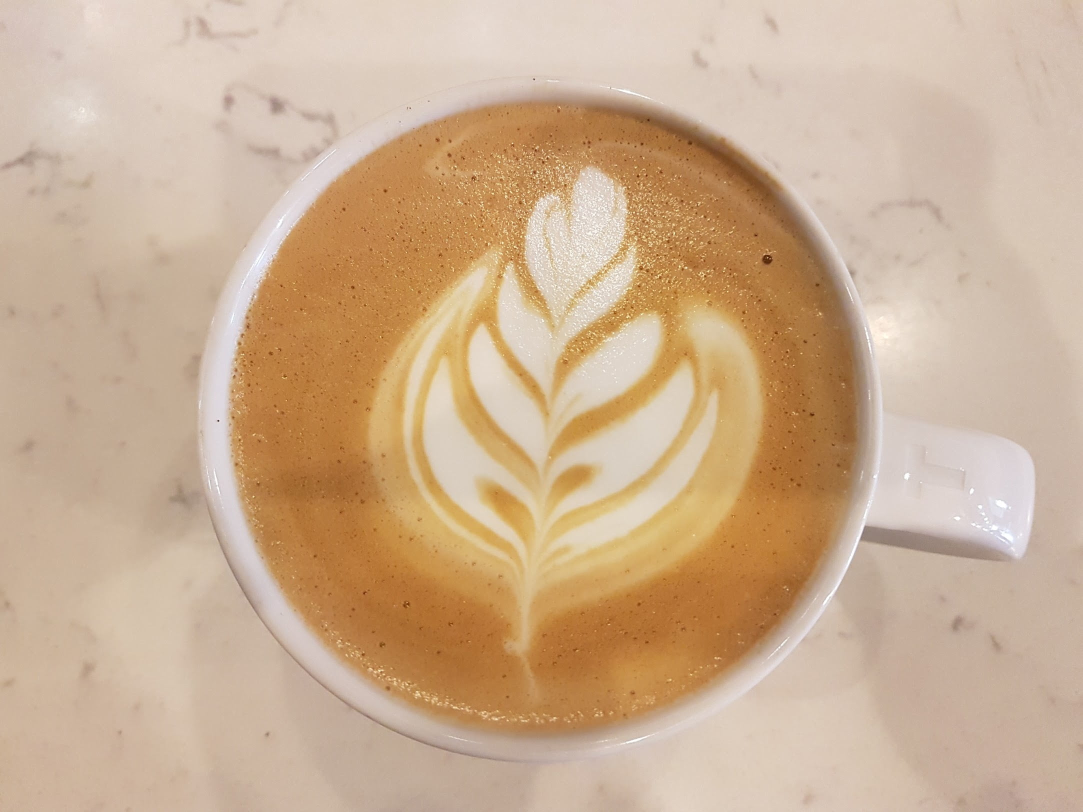 coffee cup, indoors, aroma, close-up, cappuccino, 1080P, high angle view, morning, hot, non-alcoholic beverage, rosetta, latte art, hot drink, crockery, HD Wallpaper