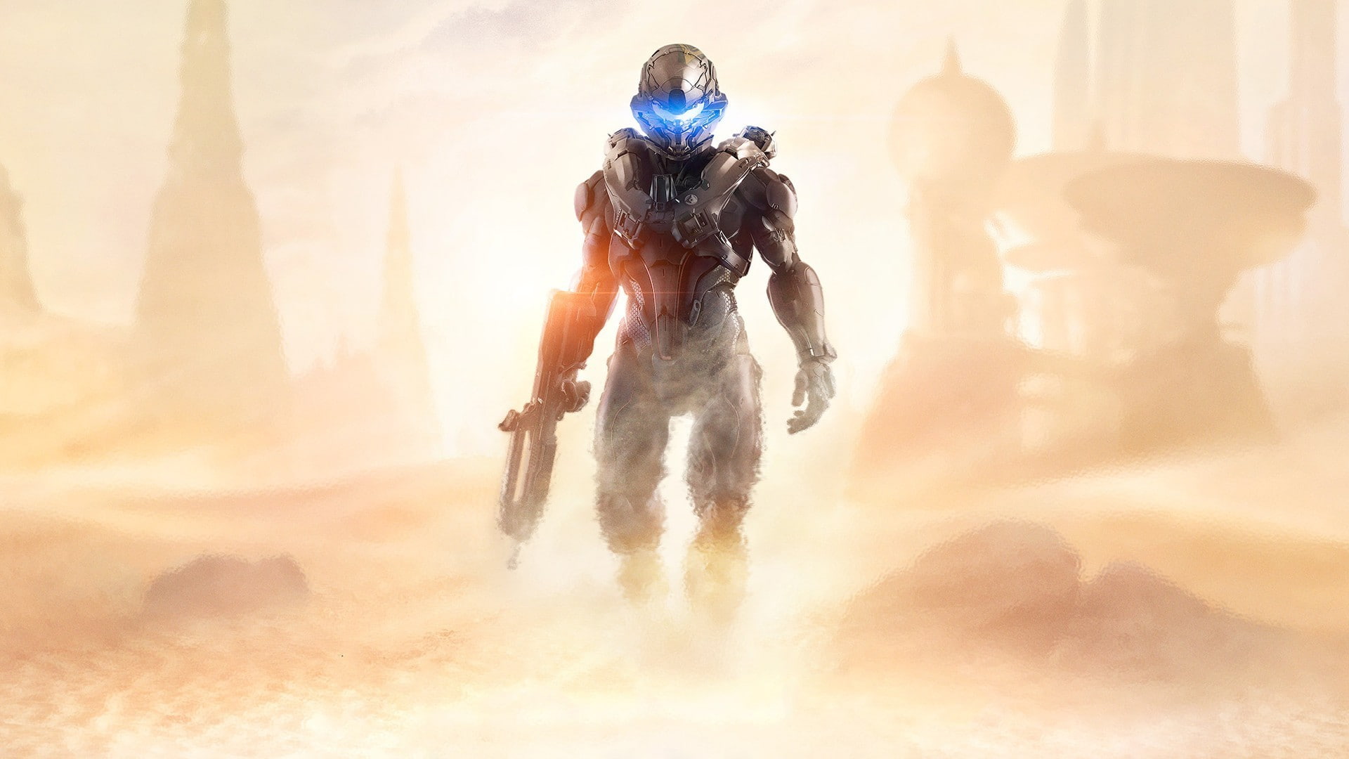 1080P, Halo, video games, Spartan Locke, Halo 5, artwork, HD Wallpaper