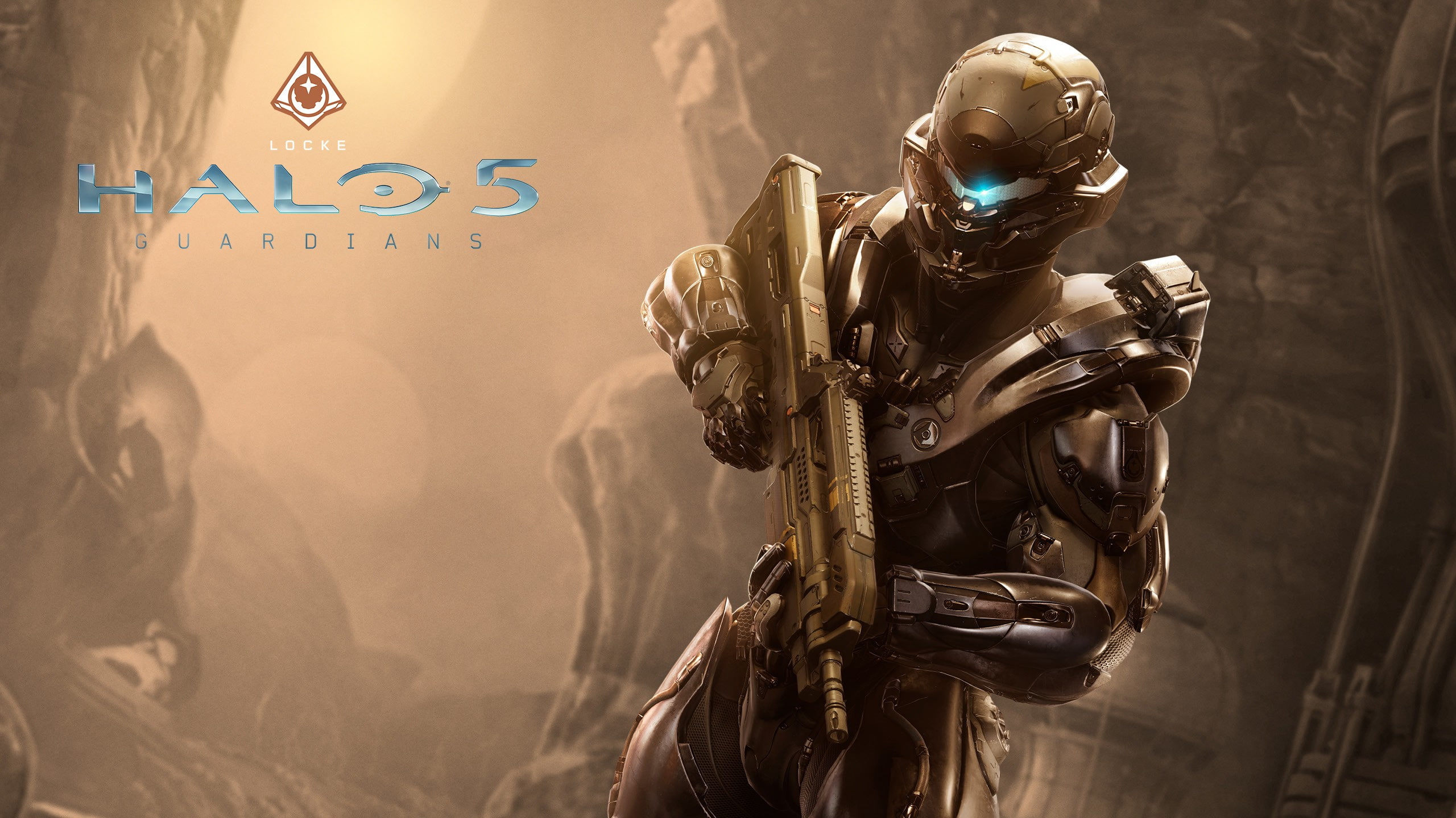 Machine Gun, Halo 5, 2K, Spartan Locke, HD Wallpaper