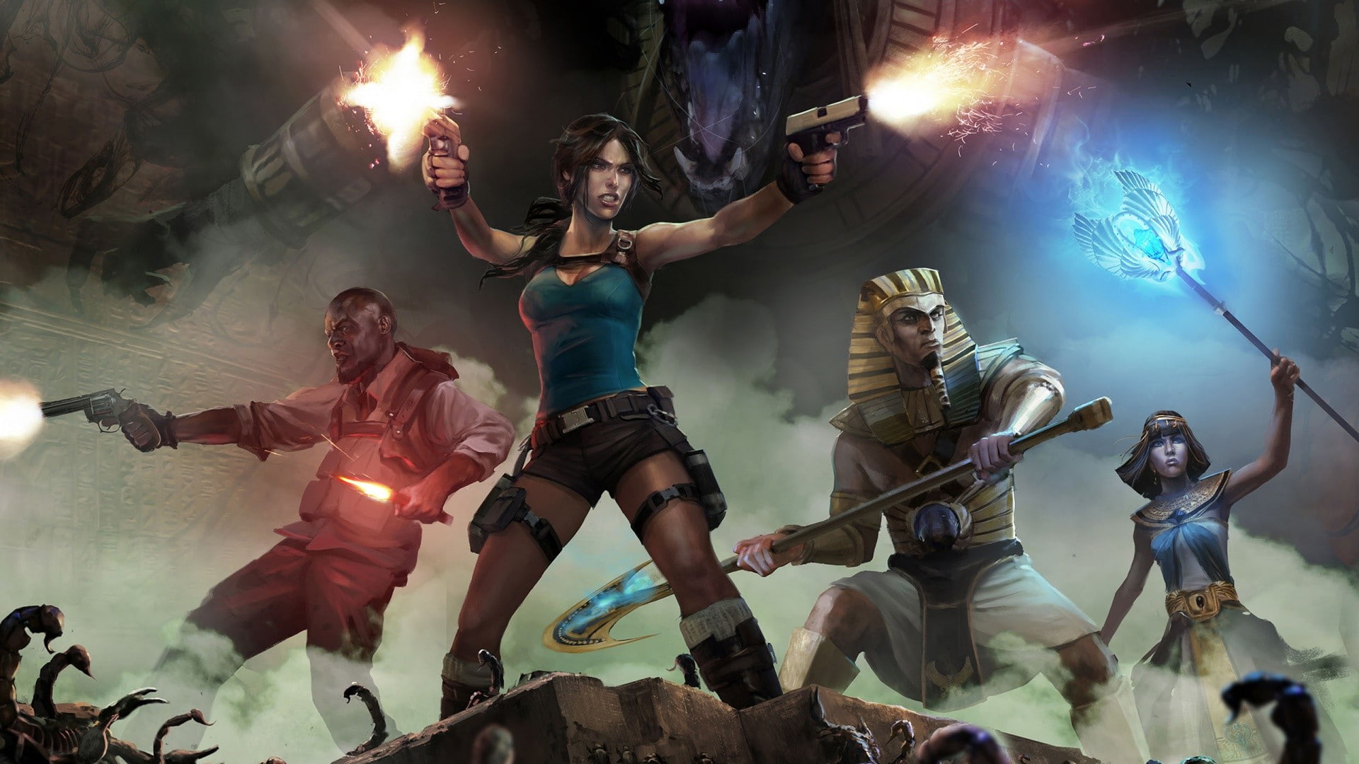 Lara Croft, 1080P, gamers, Tomb Raider, video games, Lara Croft And The Temple Of Osiris, HD Wallpaper