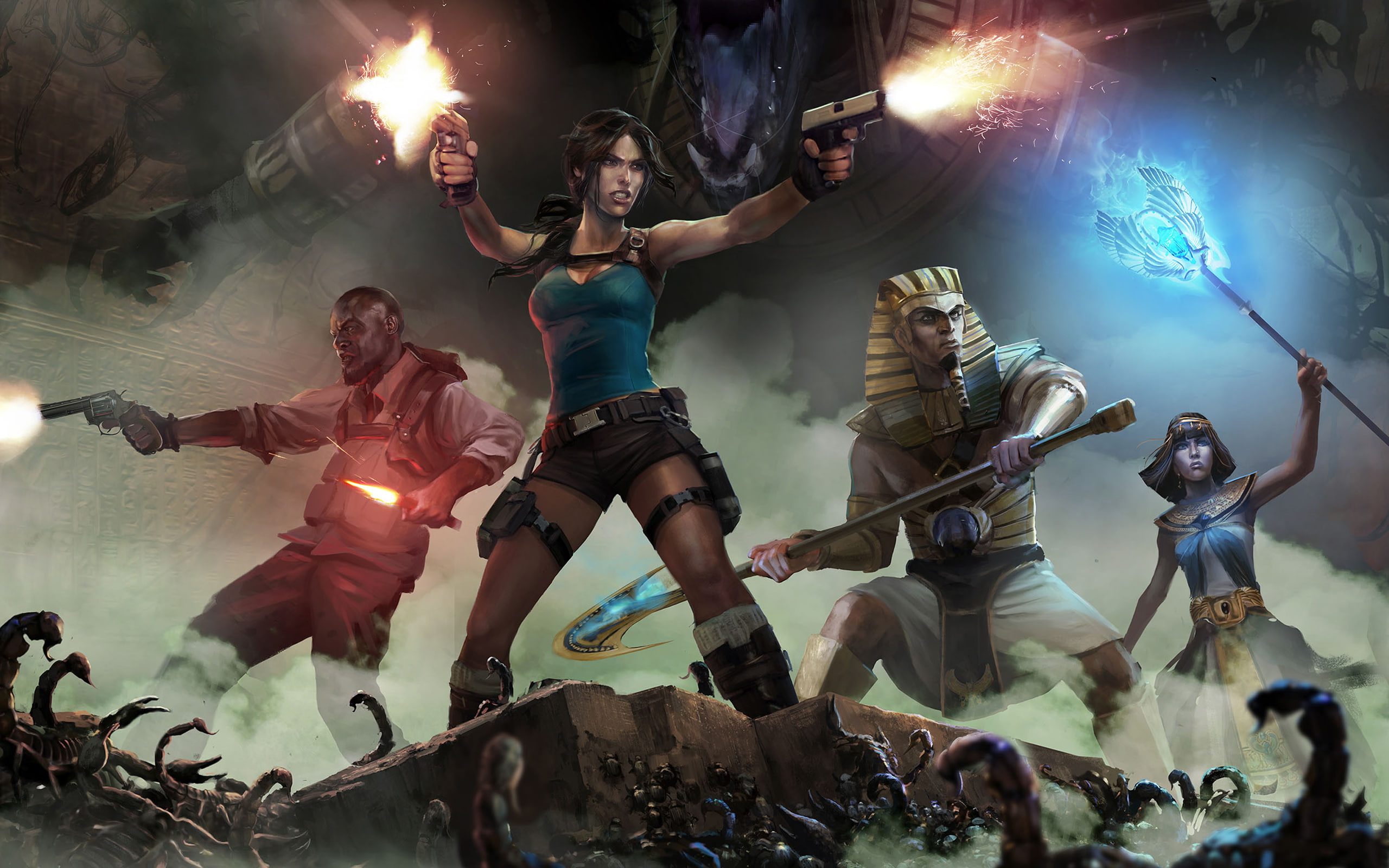 Temple, Osiris, Croft, 2K, Lara, HD Wallpaper