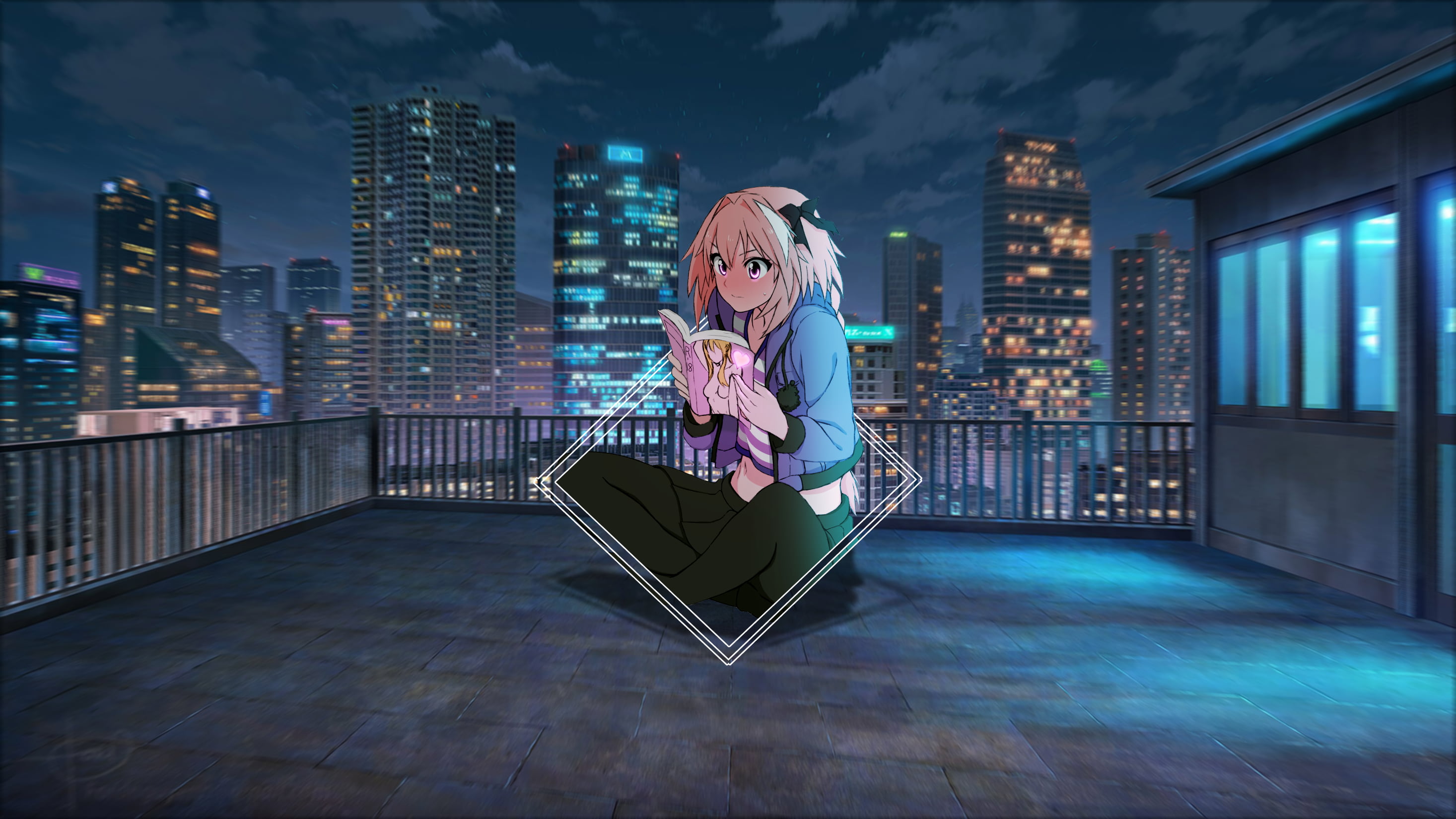 digital, 2K, Fate/Apocrypha, Astolfo (Fate/Apocrypha), femboy, picture-in-picture, HD Wallpaper