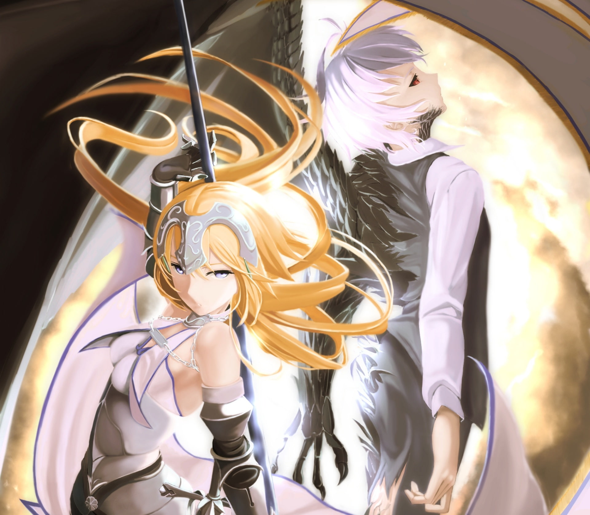 1080P, Fate/Apocrypha, Fate Series, Jeanne dArc (Fate Series), Sieg (Fate/Apocrypha), HD Wallpaper