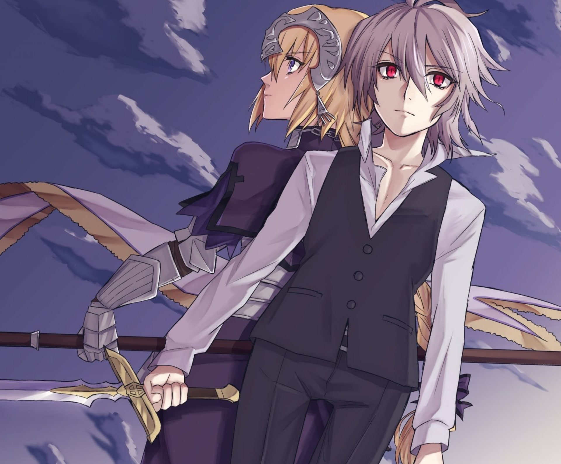 1080P, Jeanne dArc (Fate Series), Fate/Apocrypha, Fate Series, Sieg (Fate/Apocrypha), HD Wallpaper