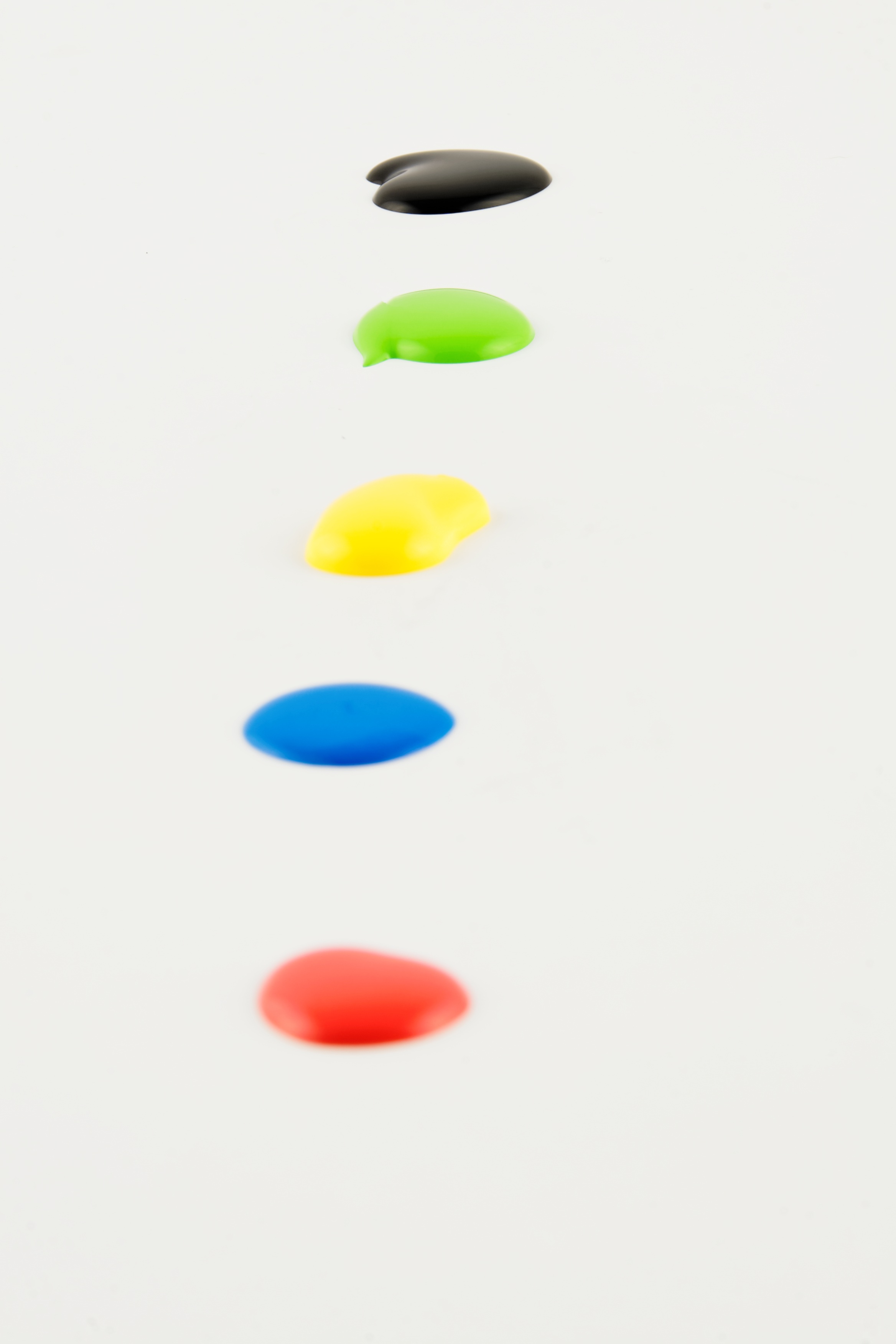 five, in a row, high angle view, multi colored, color, medium group of objects, colorful, painting, dose, blue, choice, close-up, cut out, farbklex, tempera, Phone HD Wallpaper