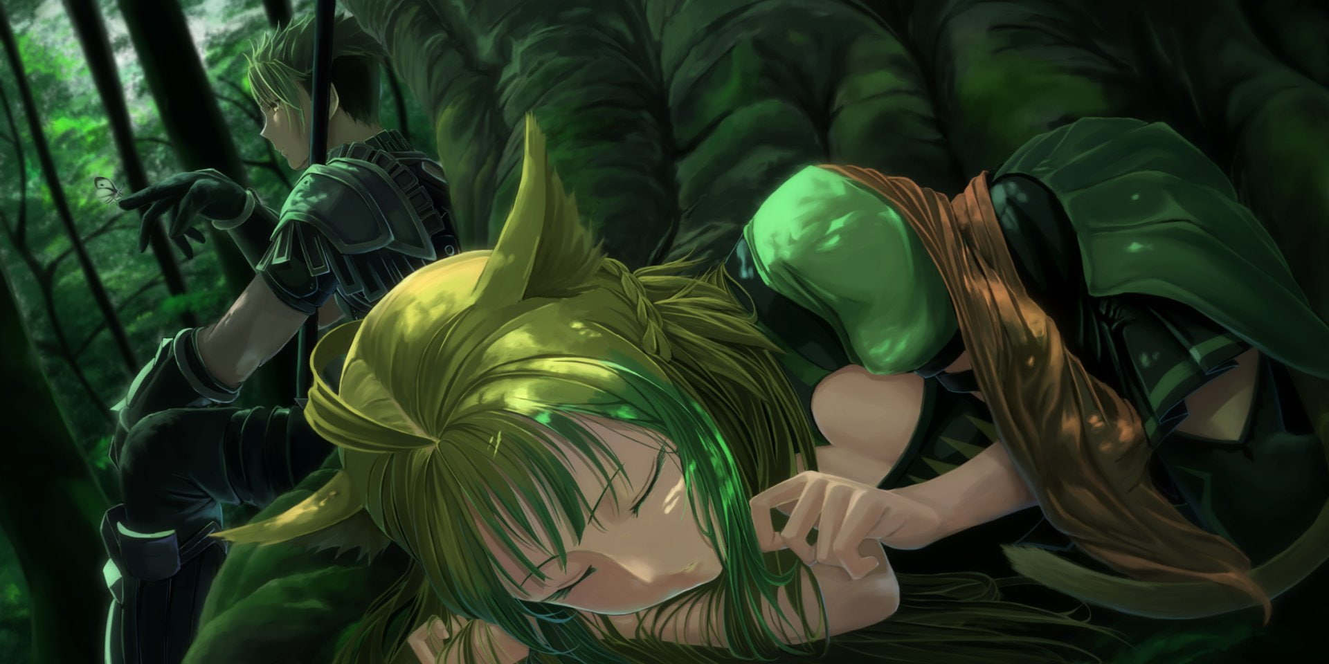 Rider of Red (Fate/Apocrypha), nature, unrecognizable person, Archer of Red (Fate/Apocrypha), Fate Series, young adult, dancing, plant part, Fate/Apocrypha, HD Wallpaper