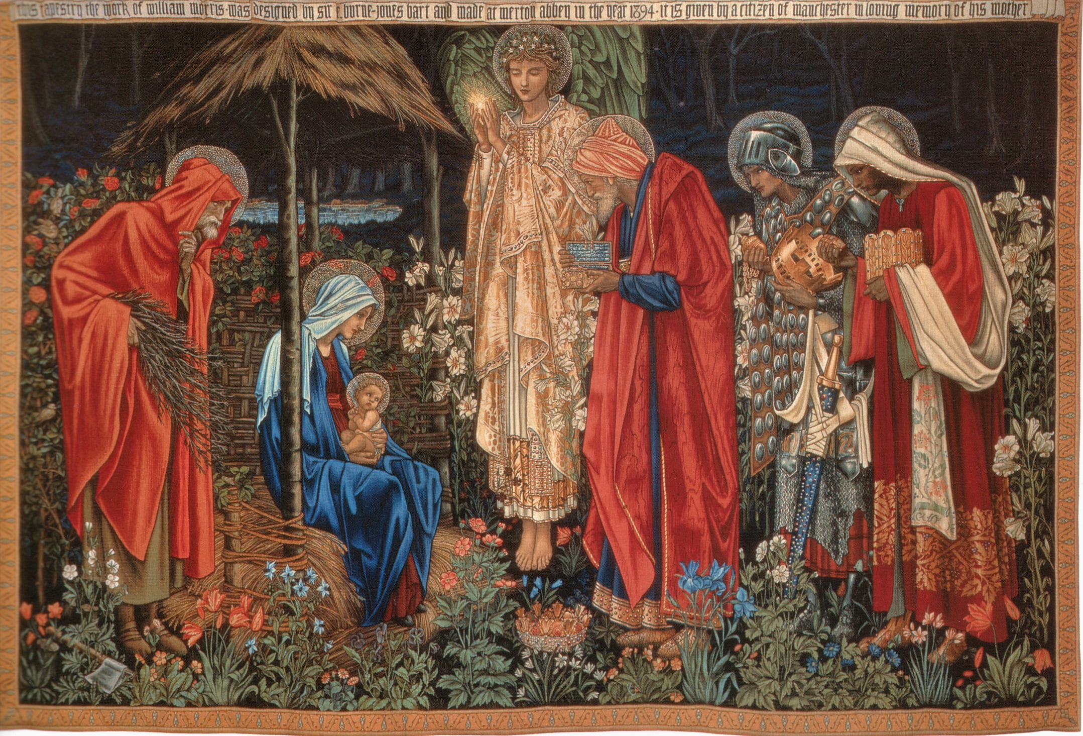The Star Of Bethlehem, of_the_Magi, The adoration of the Magi, Adoration, 1080P, Tapestry, Burne-Jones, HD Wallpaper
