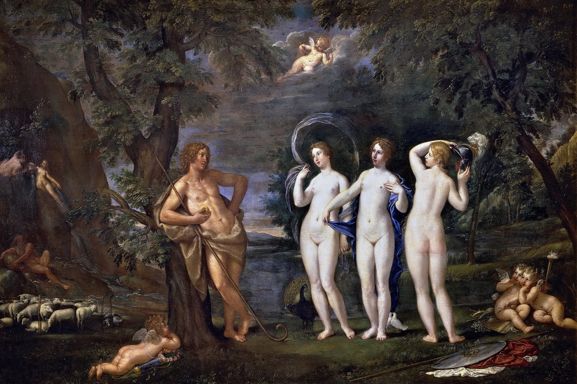 1080P, genre, Francesco Albani, The Judgment Of Paris, picture, HD Wallpaper