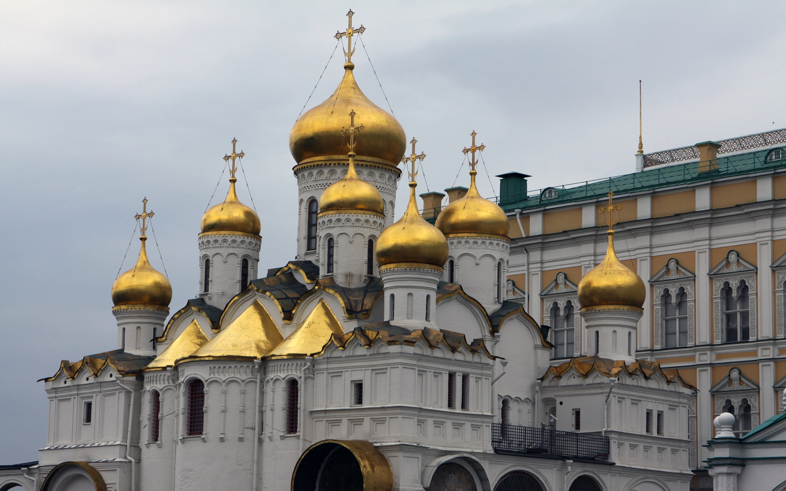2K, annunciation, mos, cathedral, kremlin, moscow, HD Wallpaper