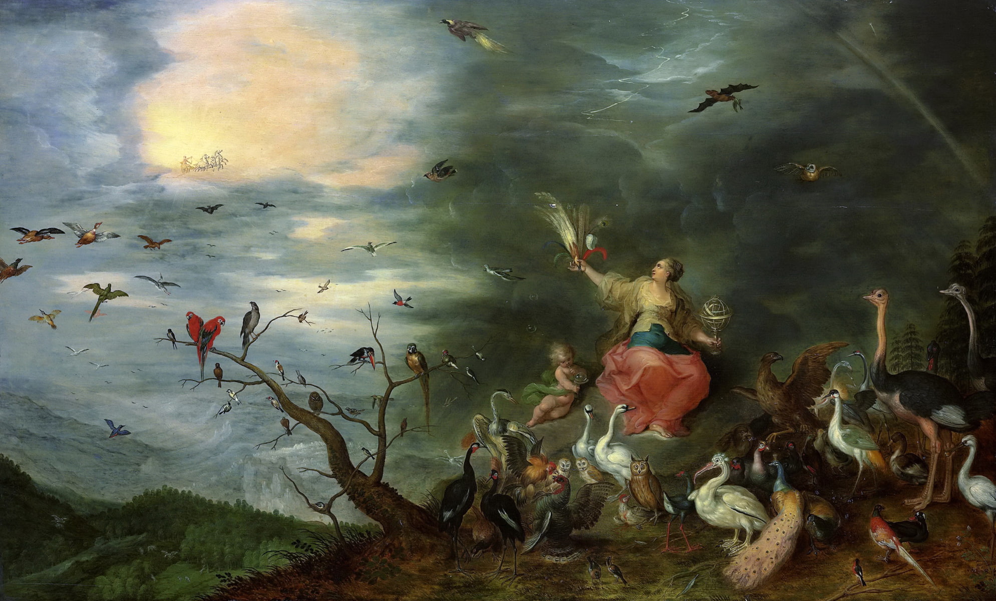 Allegory Of Air, Jan Brueghel the younger, picture, 1080P, HD Wallpaper