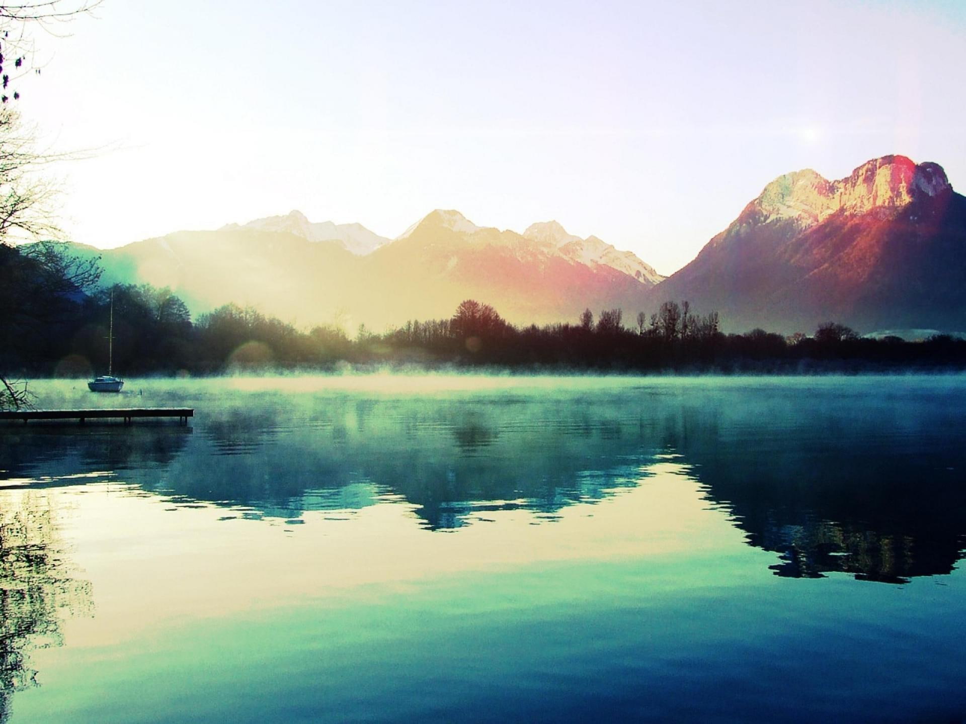 nature, lakes, gallery, landscapes, 1080P, mountains, reflections, picture, water, HD Wallpaper