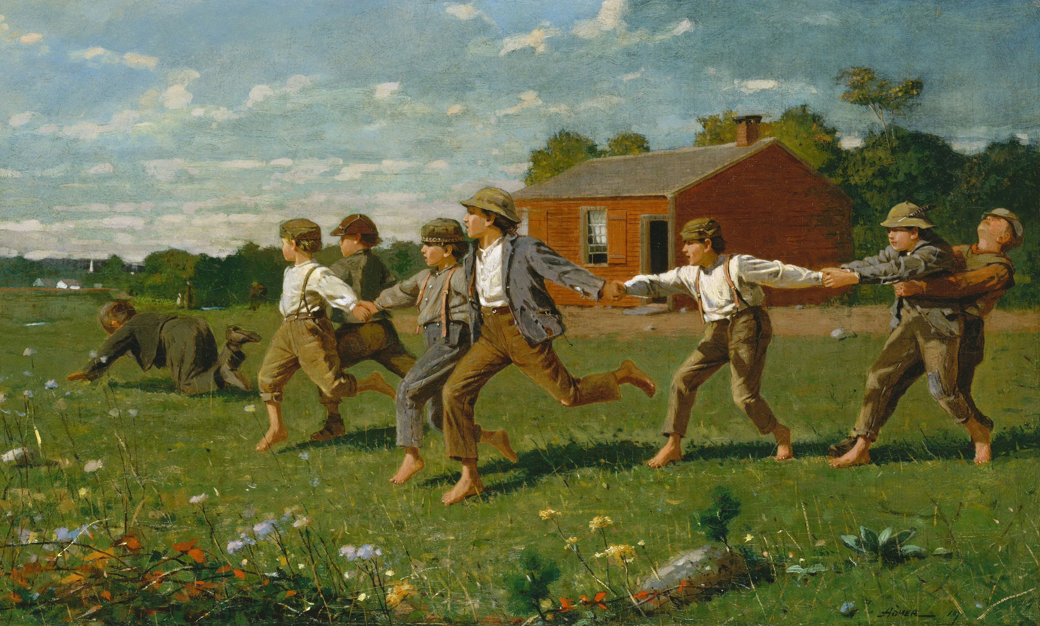 picture, children, Winslow Homer, Tie A Whip, 2K, the game, HD Wallpaper