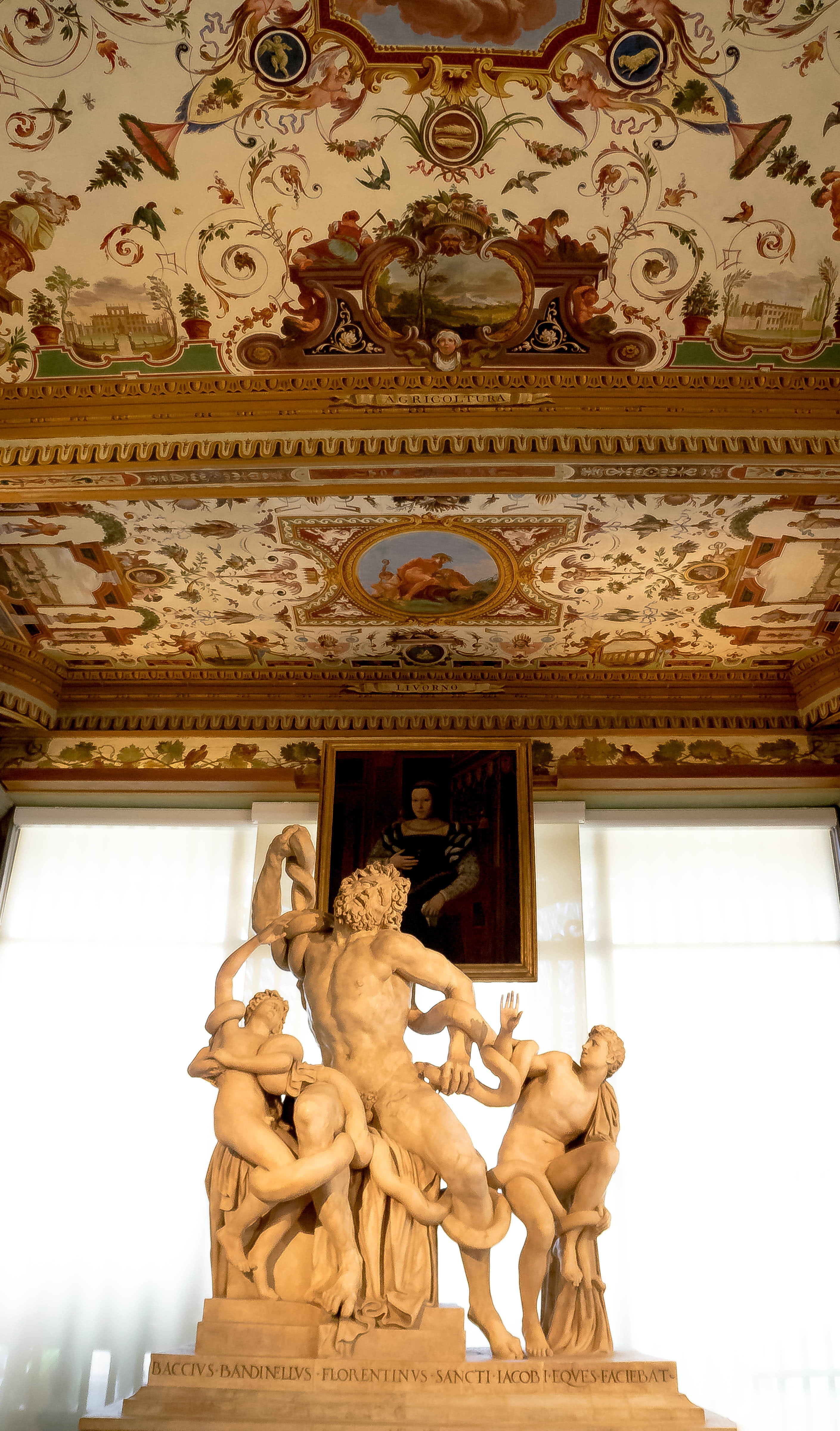 4K, human representation, creativity, ceiling, spirituality, low angle view, sculpture, no people, sculptures, florence, built structure, belief, art and craft, Phone HD Wallpaper