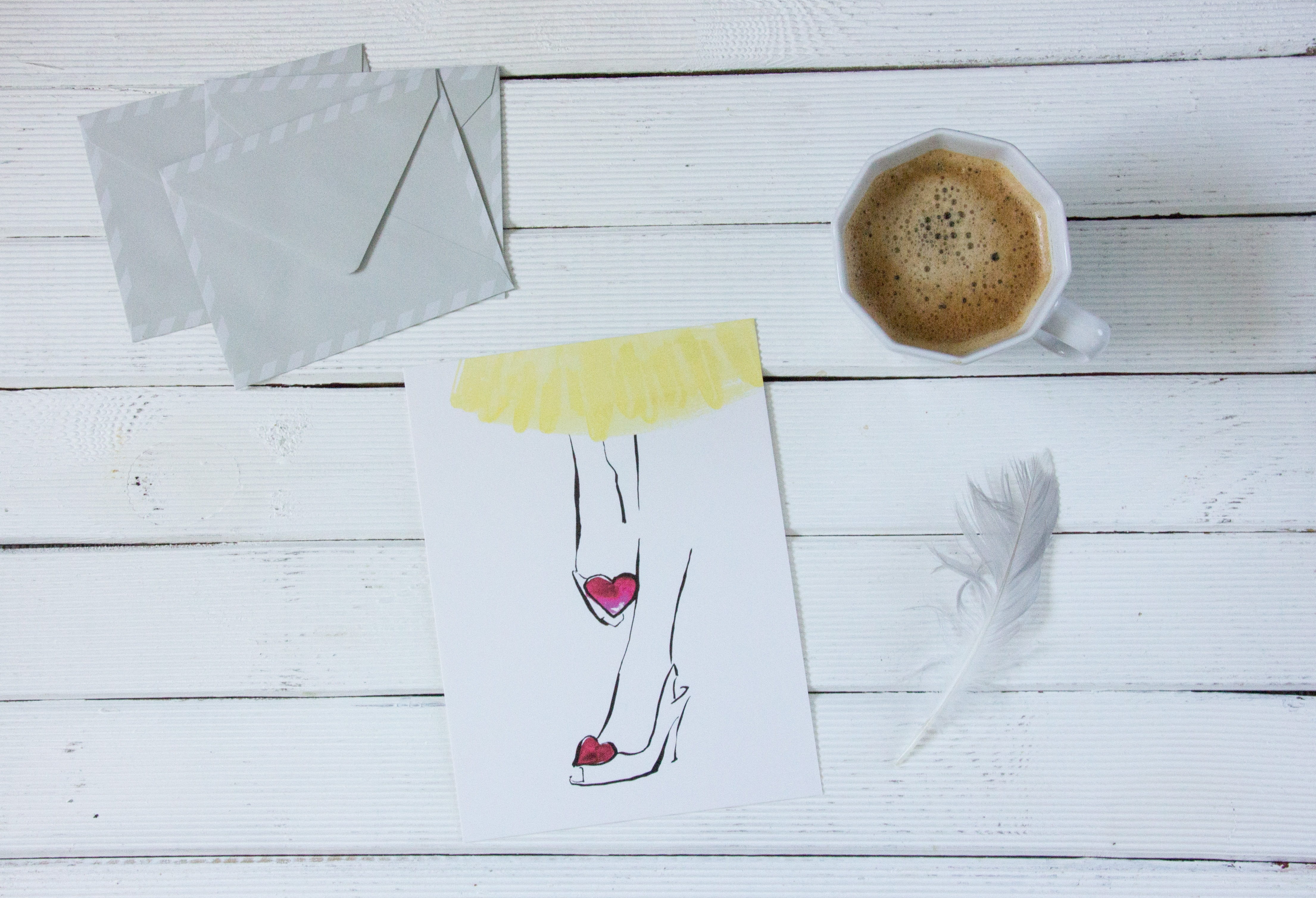 drink, high angle view, stiletto, painting, beside, the art of, picture, studio shot, art and craft, pen, coffee - drink, Drawing, envelopes, food and drink, HD Wallpaper