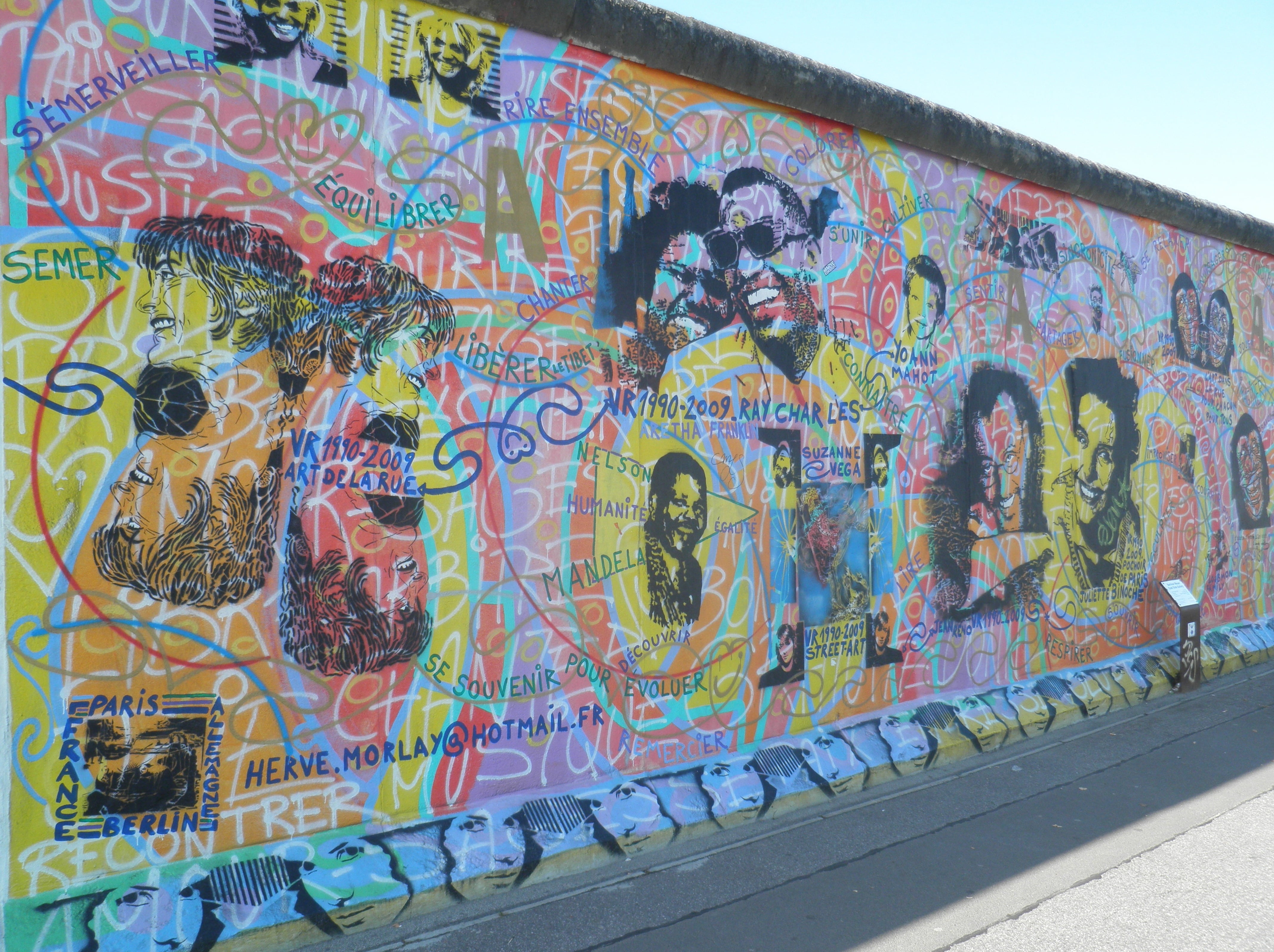 footpath, multi colored, text, wall, city, wall - building feature, built structure, street art, 4K, art, male likeness, outdoors, no people, day, creativity, HD Wallpaper