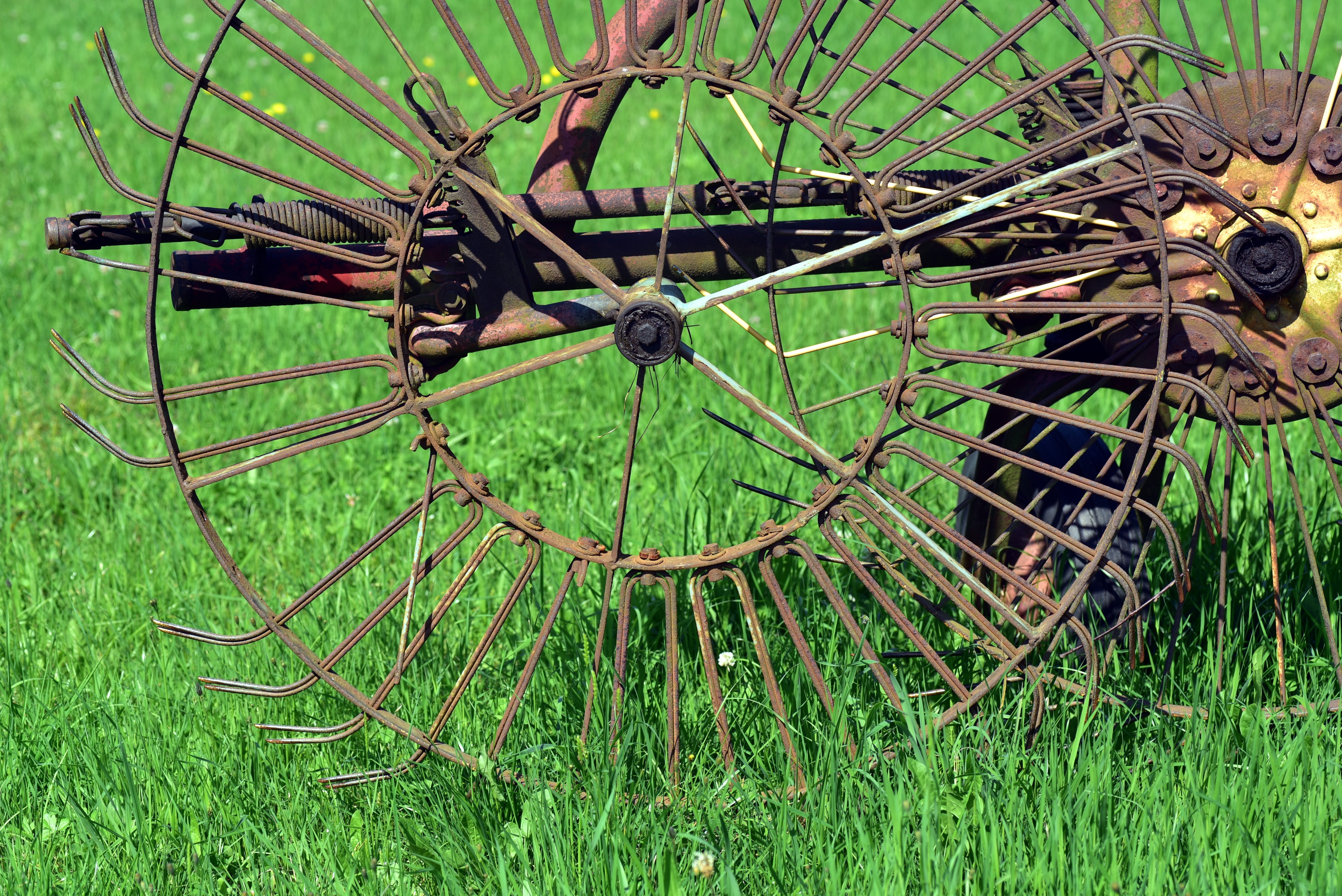 bad condition, land, run-down, 5K, faceplate, close-up, decline, rusty, old, turning device, deterioration, meadow, rural, nature, pasture, iron, agriculture, HD Wallpaper