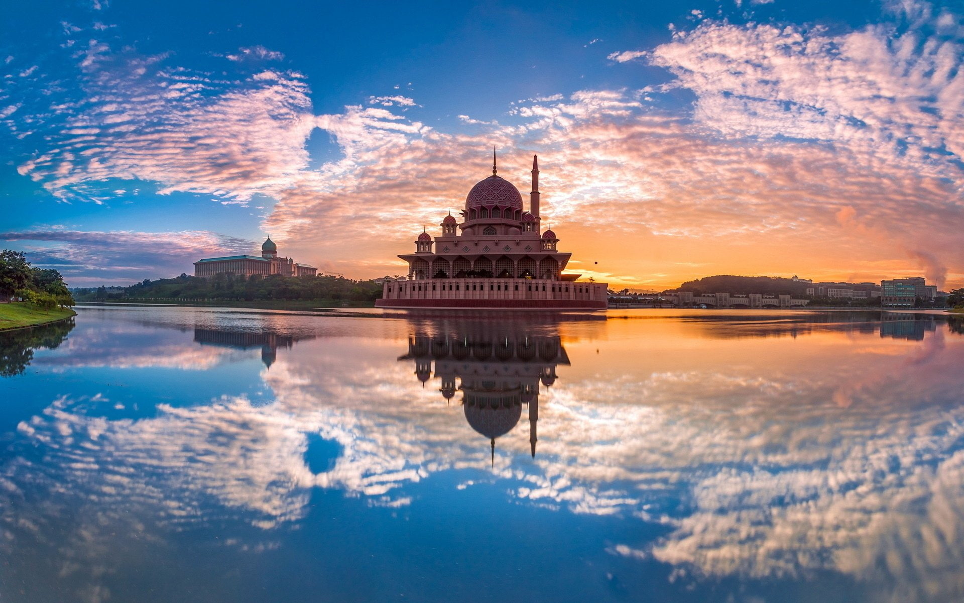 Mosques, 1080P, Putra Mosque, HD Wallpaper