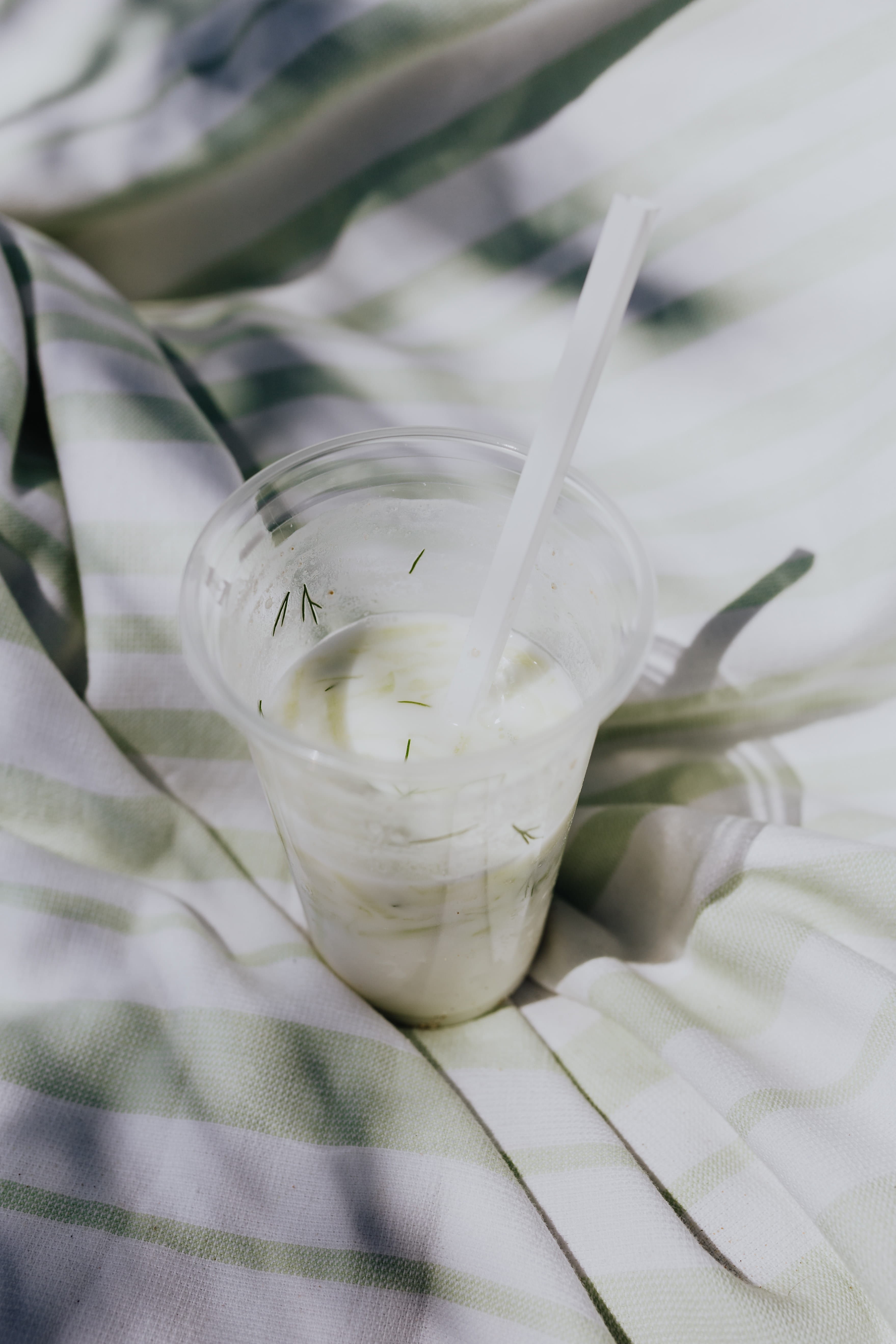 vacations, textile, soup, beach, drink, close-up, summer, tarator, glass - material, no people, healthy, smoothie, high angle view, cold, indoors, tablecloth, Phone HD Wallpaper