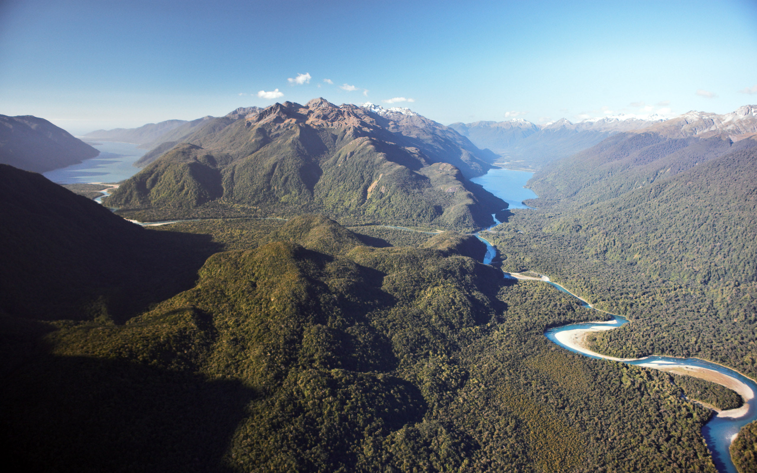 zealand, lower, valley, 2K, alabaster, left, hollyford, right, mckerrow, new, lake, HD Wallpaper