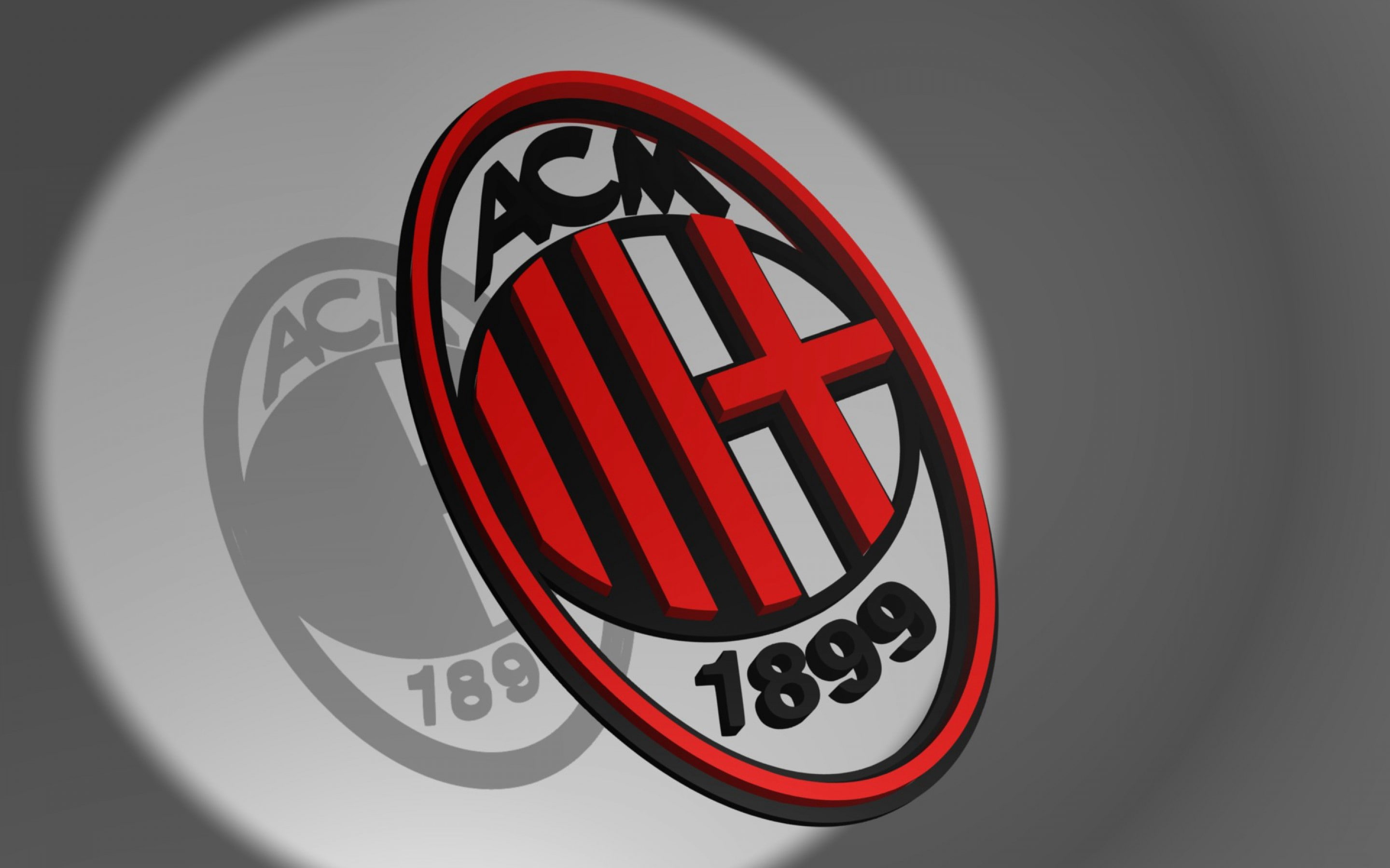 ac milan, 1080p, 2K, 3d logo, HD Wallpaper