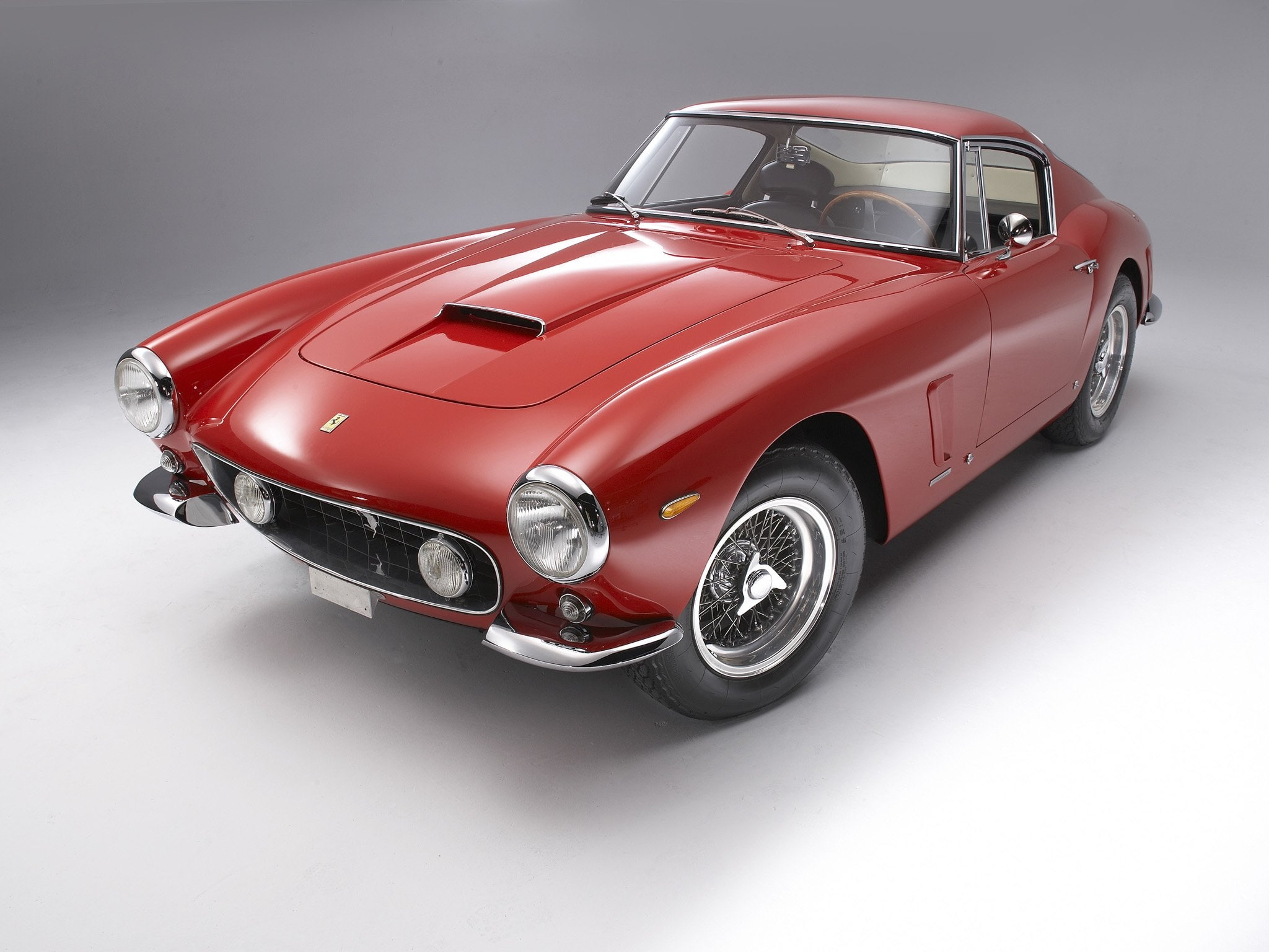no people, motor vehicle, car, silver colored, studio shot, gray background, sports car, shiny, red, 1080P, gray, mode of transportation, toy car, metal, HD Wallpaper