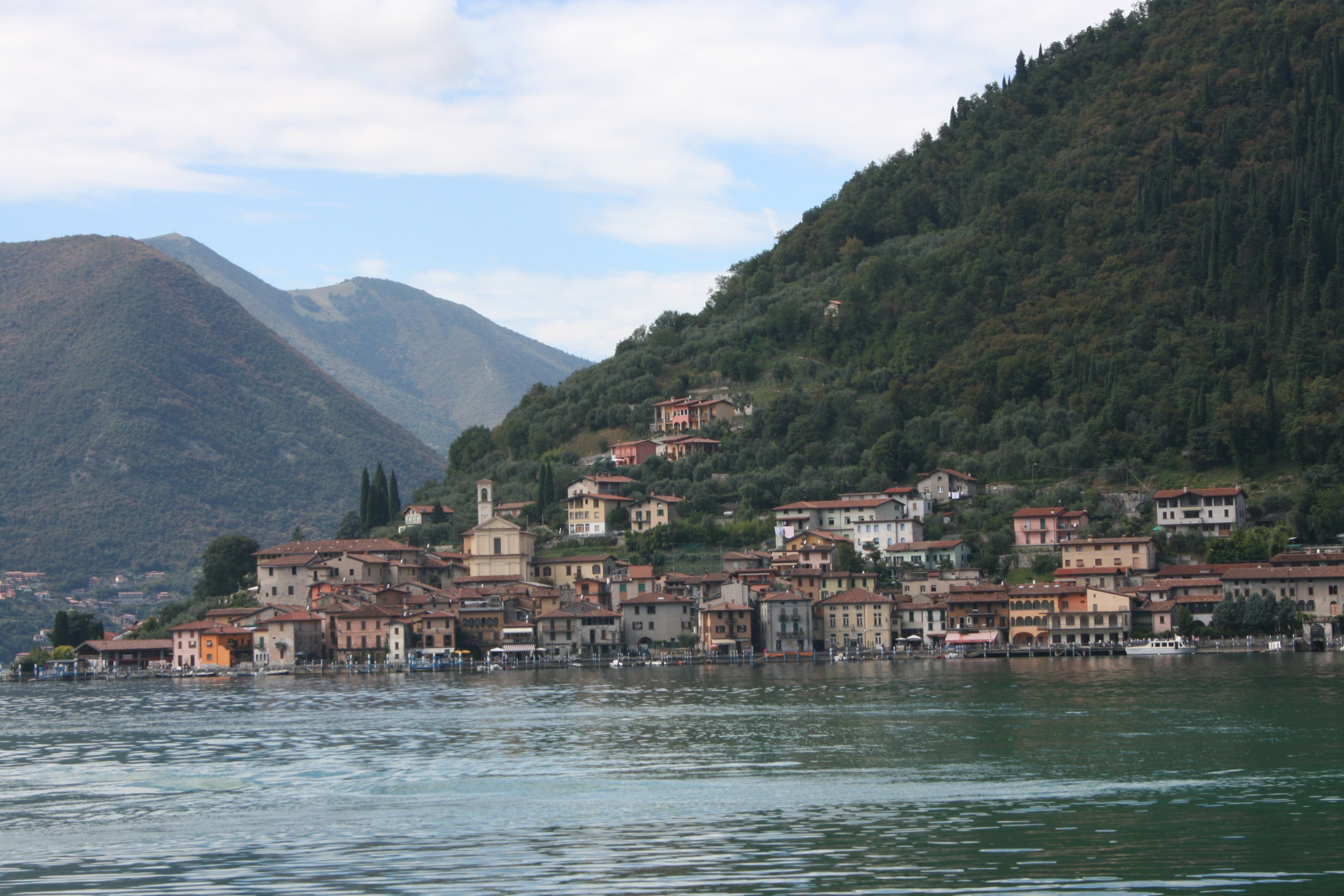 Sulzano, Lake Iseo, Mountains, Sebino, Brescia, Lombardy, Building, Italia, Lago diseo, Italy, Home, 4K, Lombardia, HD Wallpaper