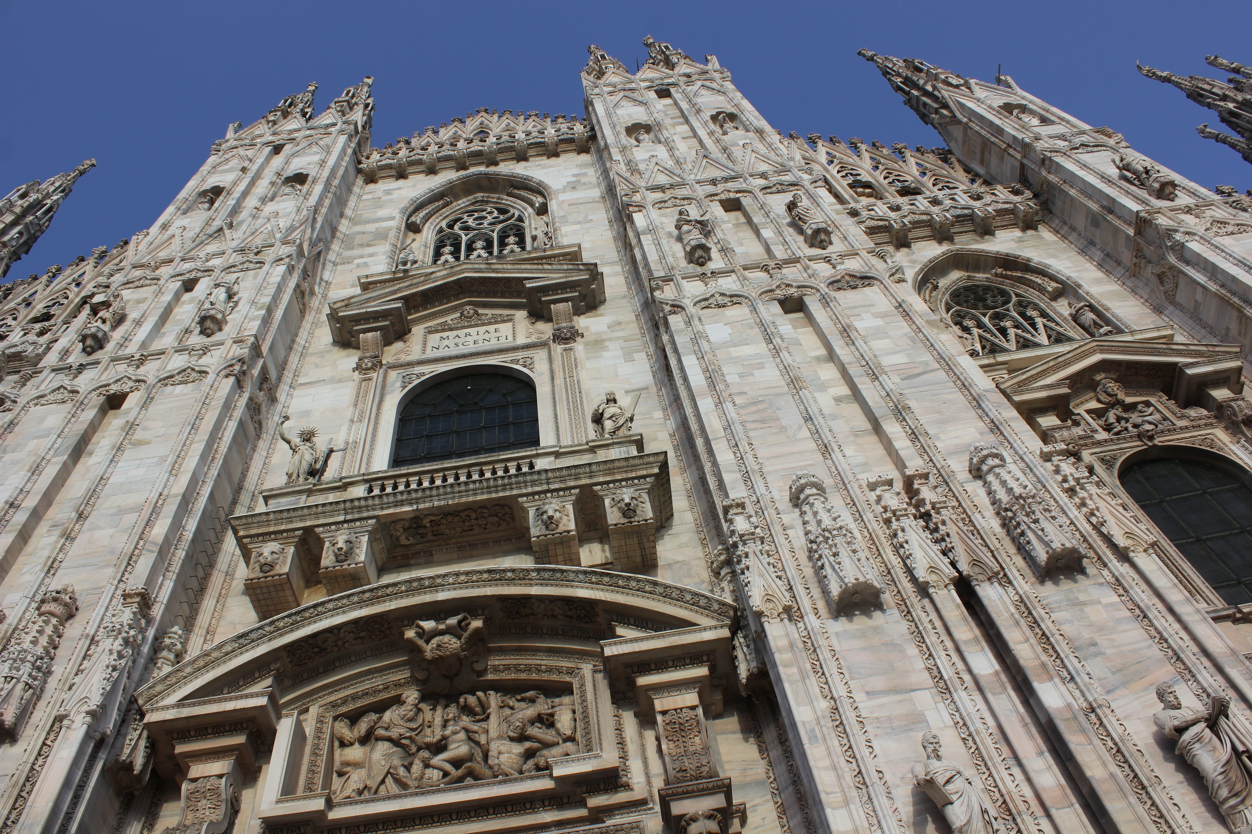 duomo, ornate, nature, the past, religion, day, low angle view, spirituality, place of worship, gothic style, sky, outdoors, monument, building, perspective, HD Wallpaper