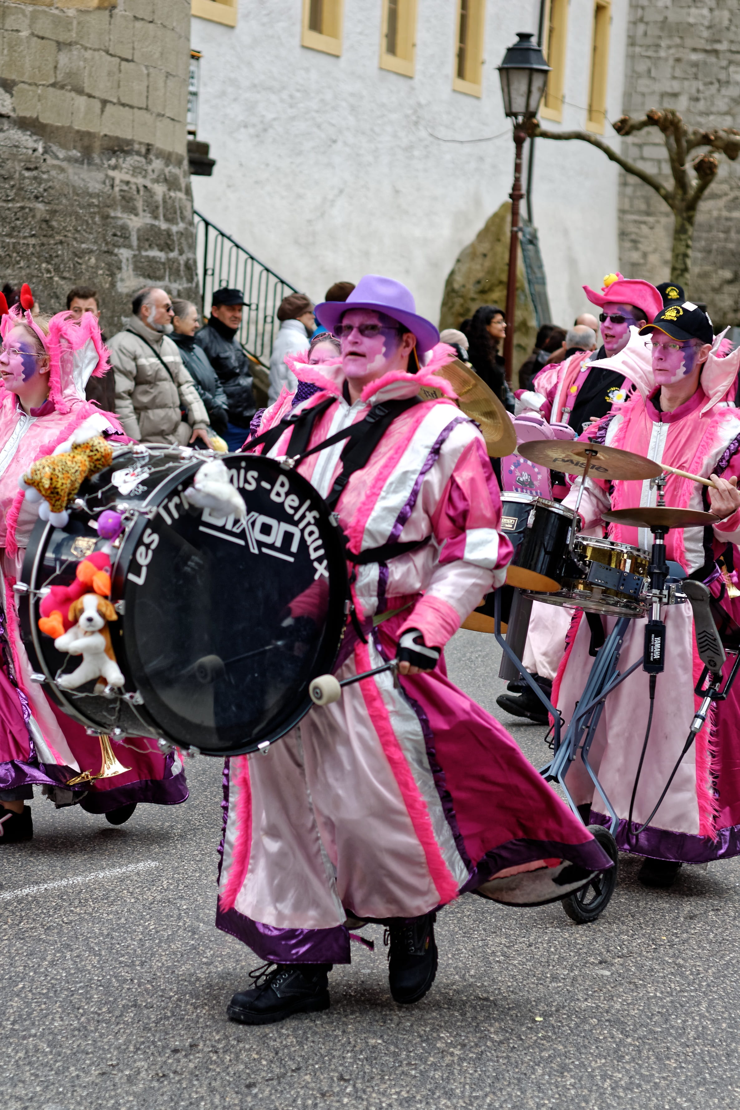 carnival, outdoors, festival, human, marching band, carnival - celebration event, yverdon, group of people, real people, arts culture and entertainment, Phone HD Wallpaper