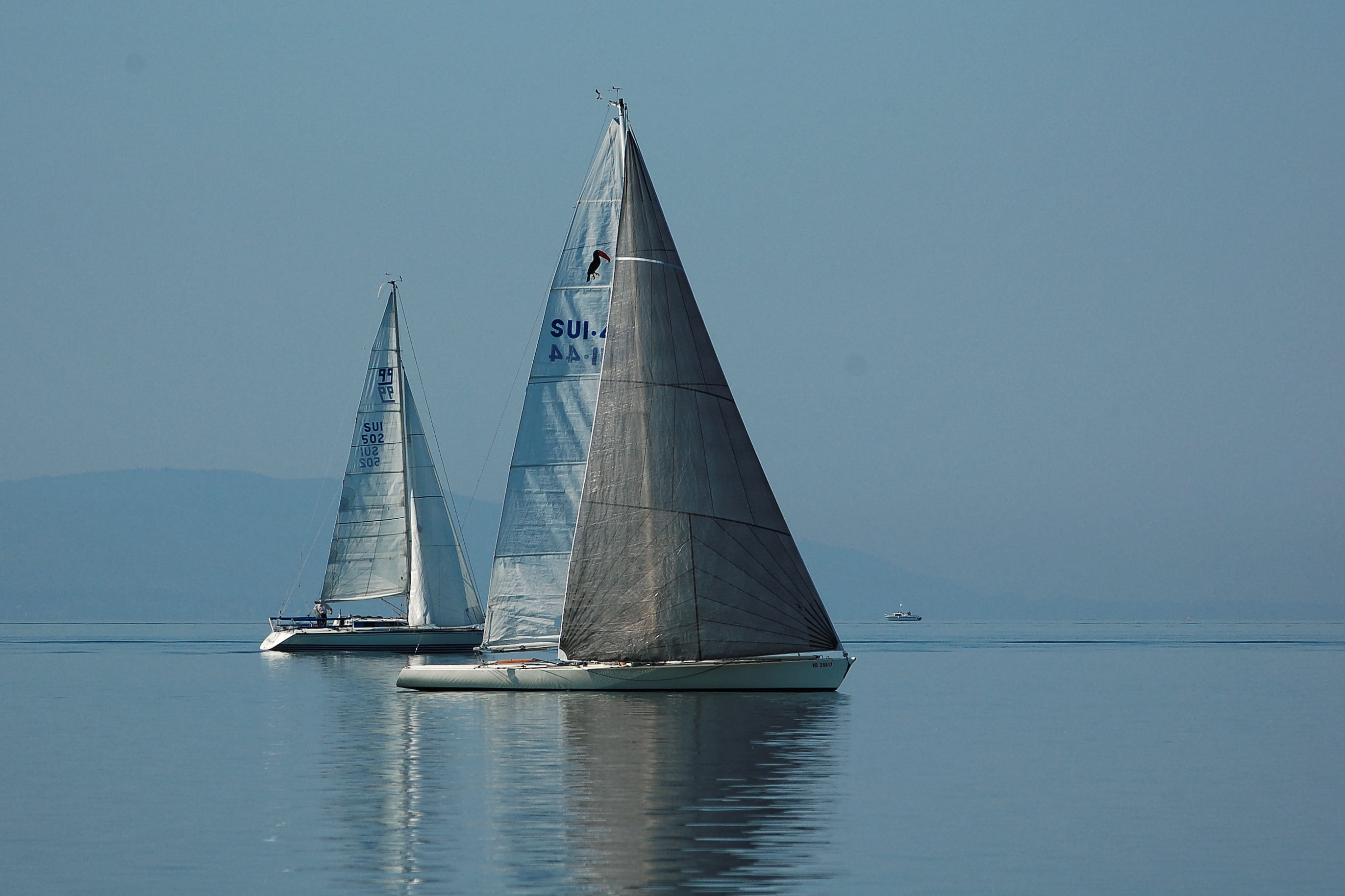 nautical vessel, travel, montreux, sky, leman, sailing, lake, sea, idyllic, clouds, view, sailboat, tranquil scene, beautiful, luxury, yacht, vaud, blue, HD Wallpaper