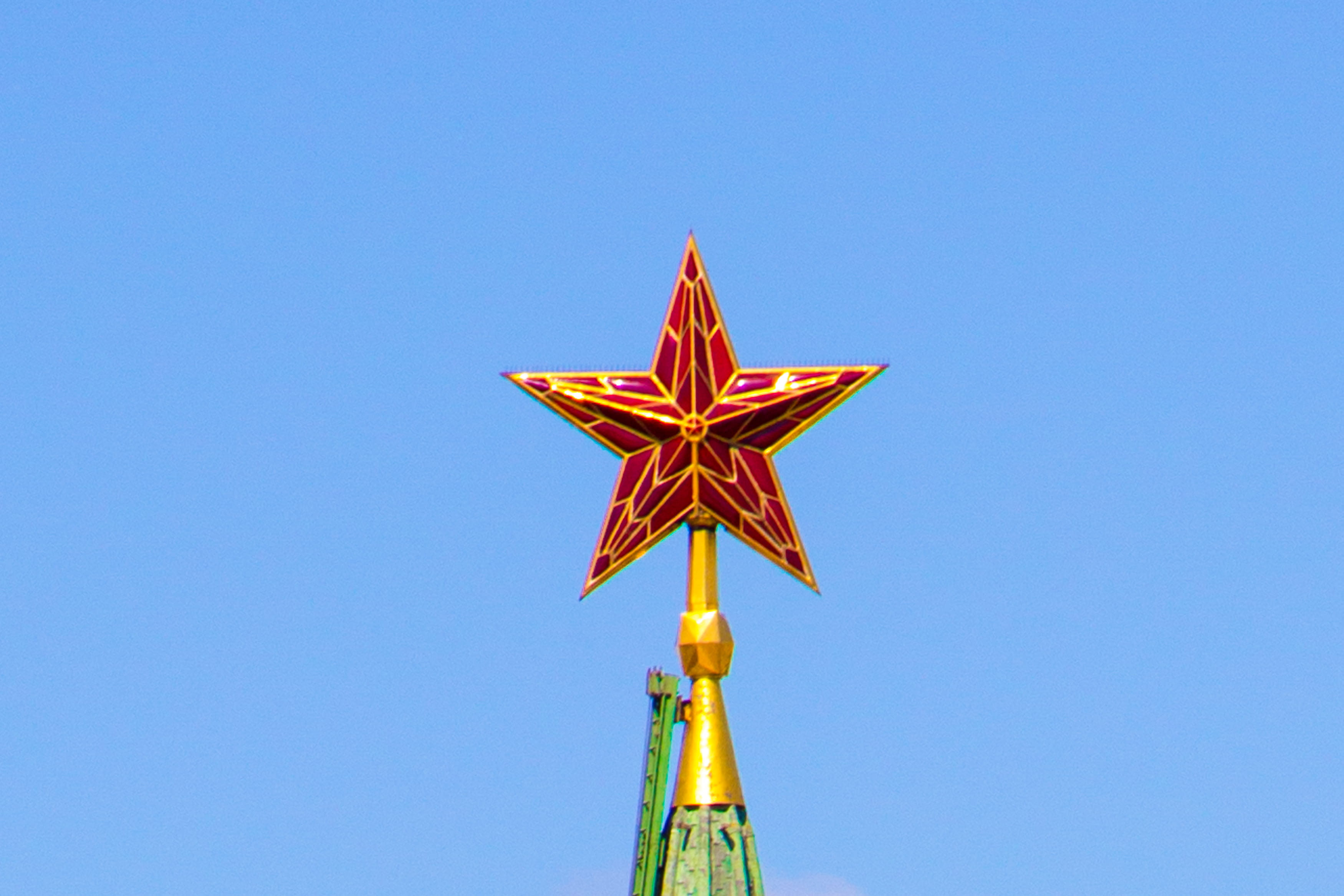 tourism, russia, 2K, blue, moskva, star shape, outdoors, nature, low angle view, architecture, sky, московский кремль, built structure, red, moscow, copy space, HD Wallpaper