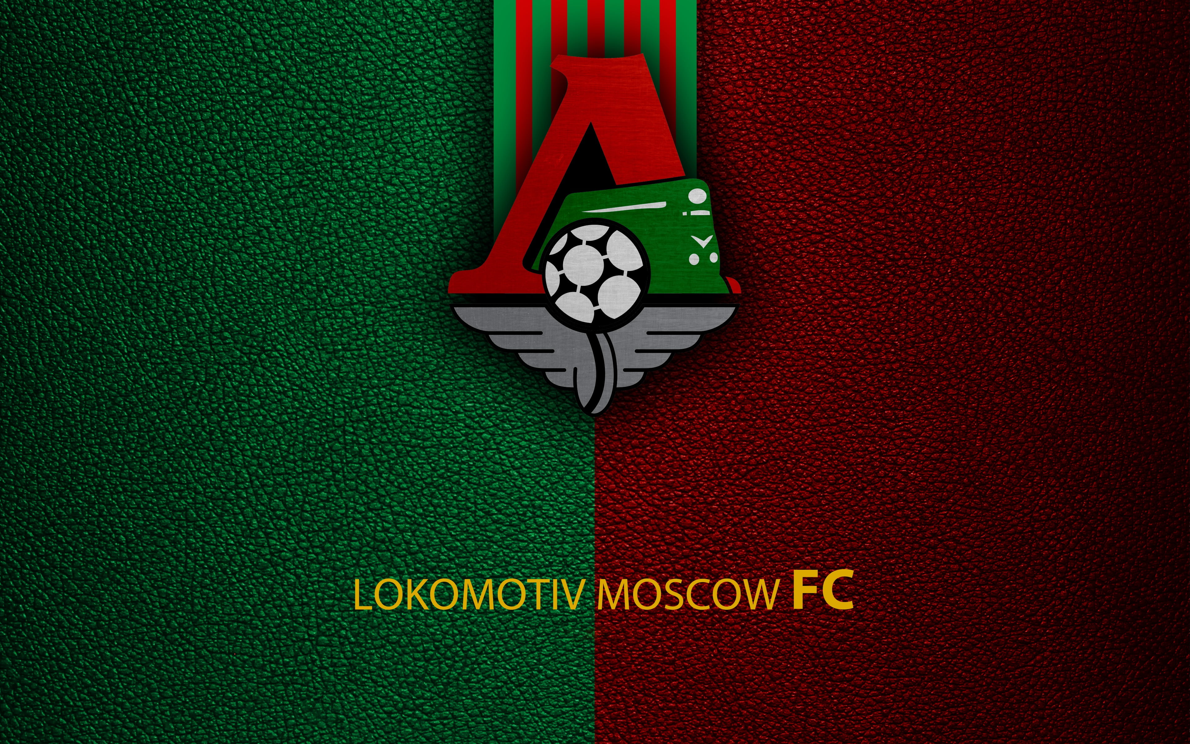 Football Club Lokomotiv Moscow, FC Lokomotiv Moscow, Soccer, 4K, Logo, Lokomotiv Moskva, Russian Club, HD Wallpaper
