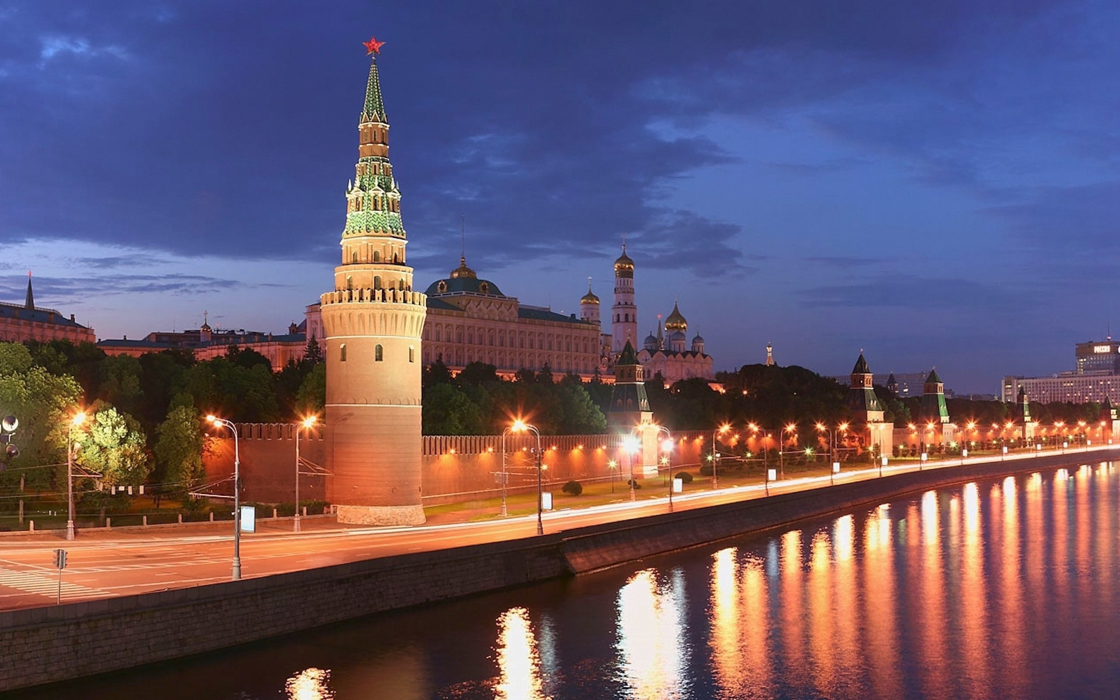 moskva, bashnya, kreml, reka, 4K, HD Wallpaper