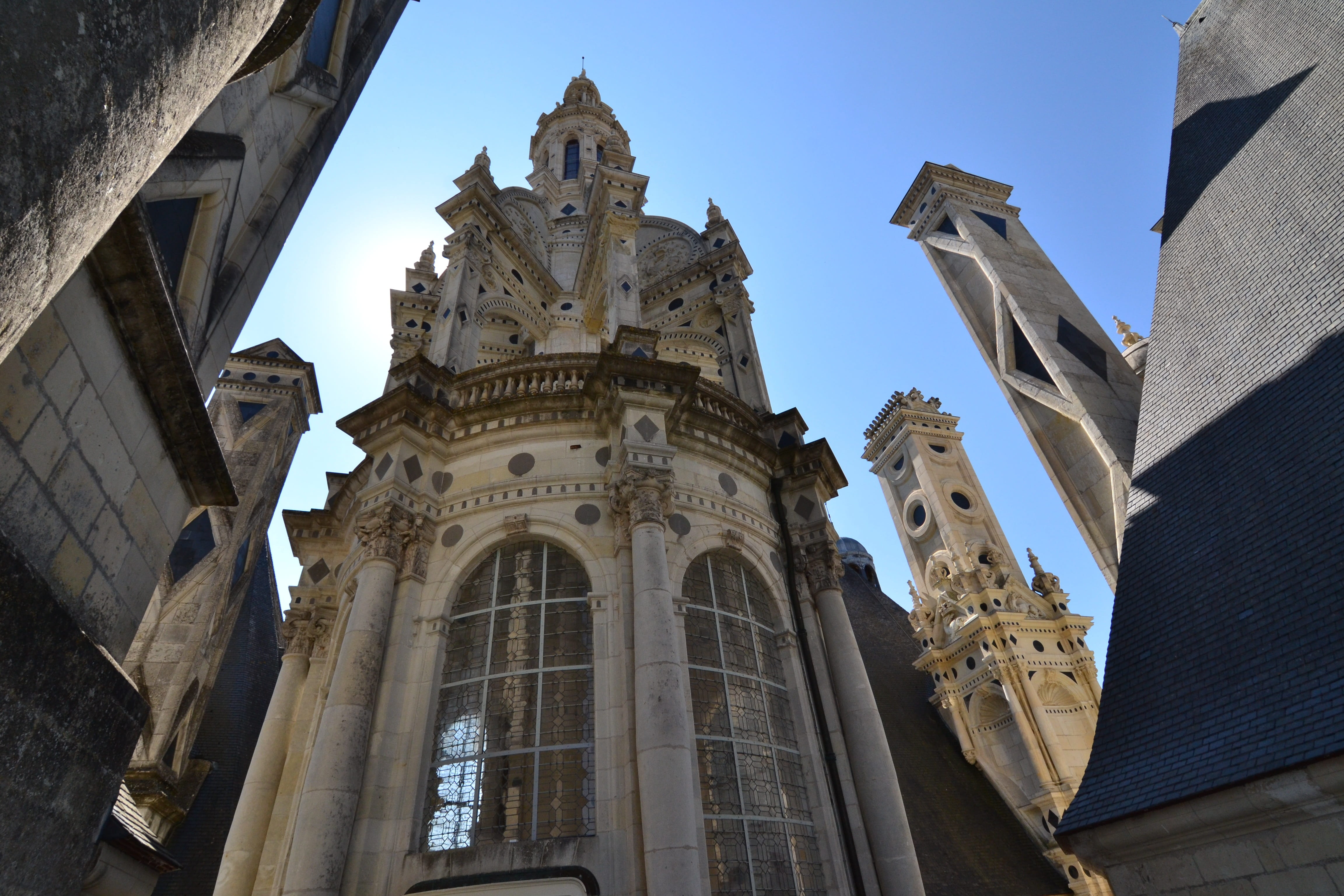 châteaux de la loire, built Structure, 4K, city, château de chambord, Lighthouse, Lantern, outdoors, the past, gothic Style, france, roof of the castle, HD Wallpaper