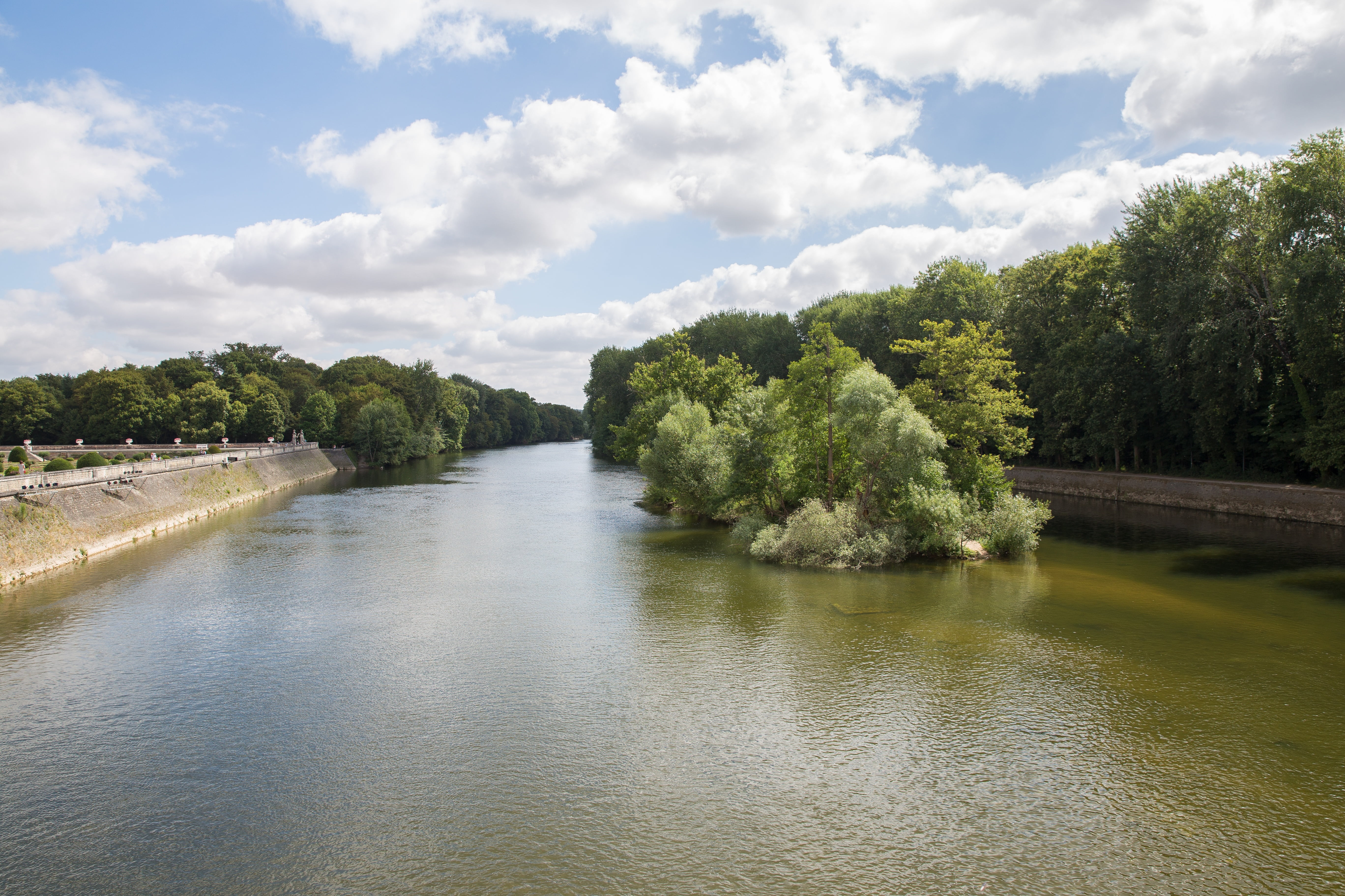 land, château de chenonceau, sky, châteaux de la loire, beauty in nature, nature, loire valley, cloud - sky, river, scenics - nature, plant, tranquil scene, HD Wallpaper