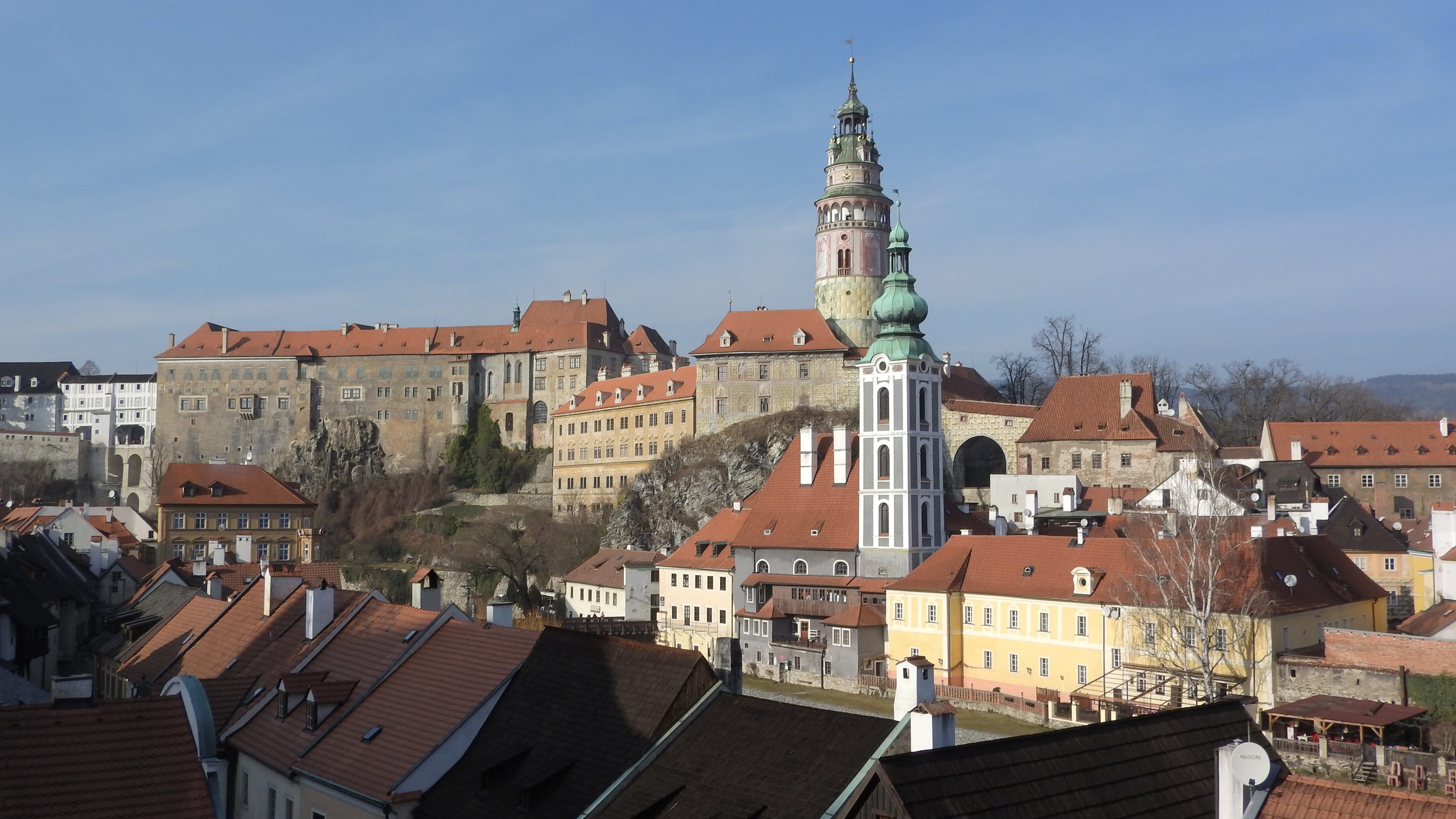 town, old, czech krumlov, tower, unesco, trip, the past, travel destinations, spirituality, nature, cityscape, roof, krumlov, building exterior, sky, view, HD Wallpaper