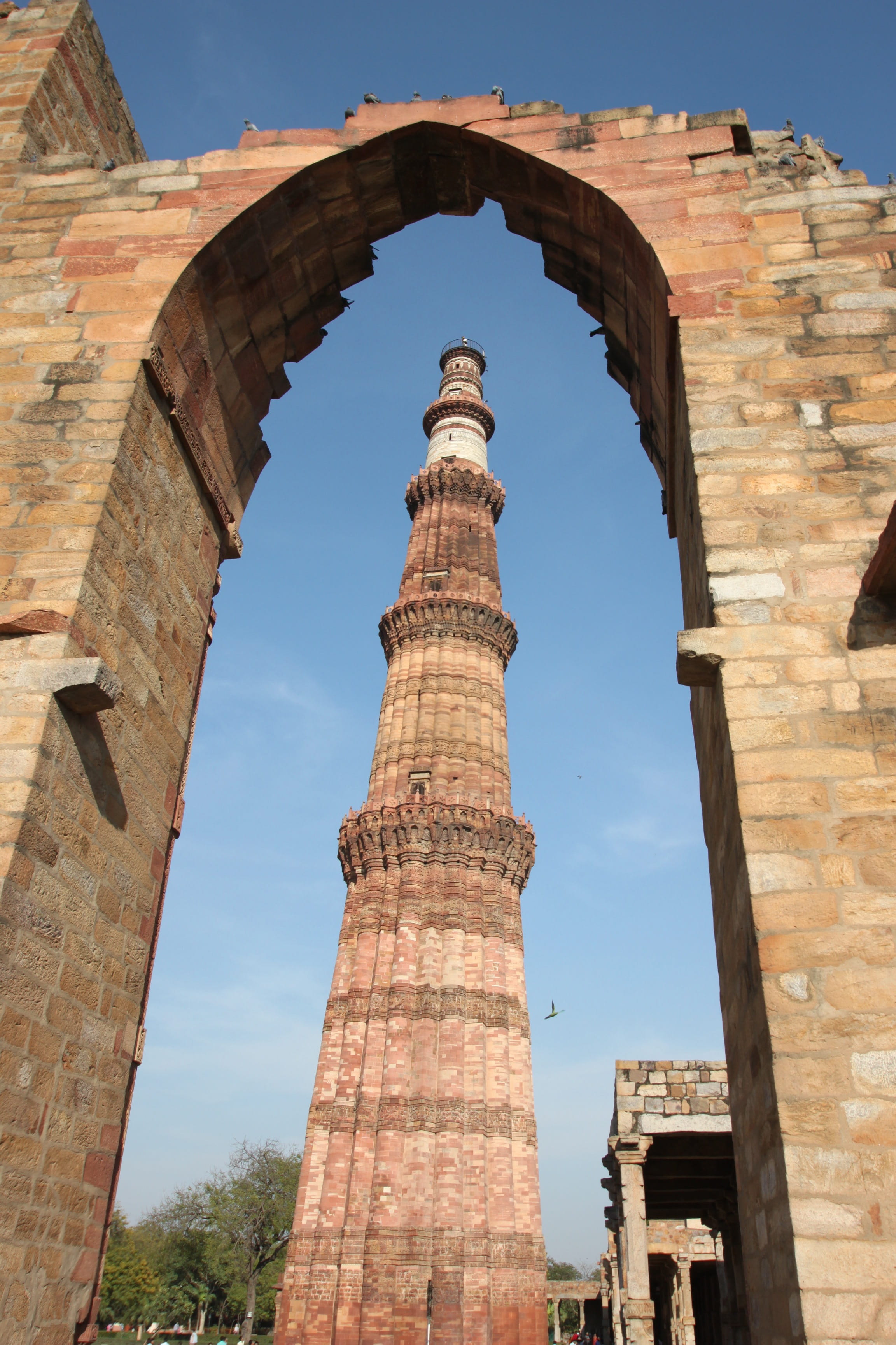 old ruin, 2K, culture, no people, Delhi, famous, travel, qutab, minar, bad condition, ancient history, nature, ancient civilization, the past, travel destinations, Phone HD Wallpaper
