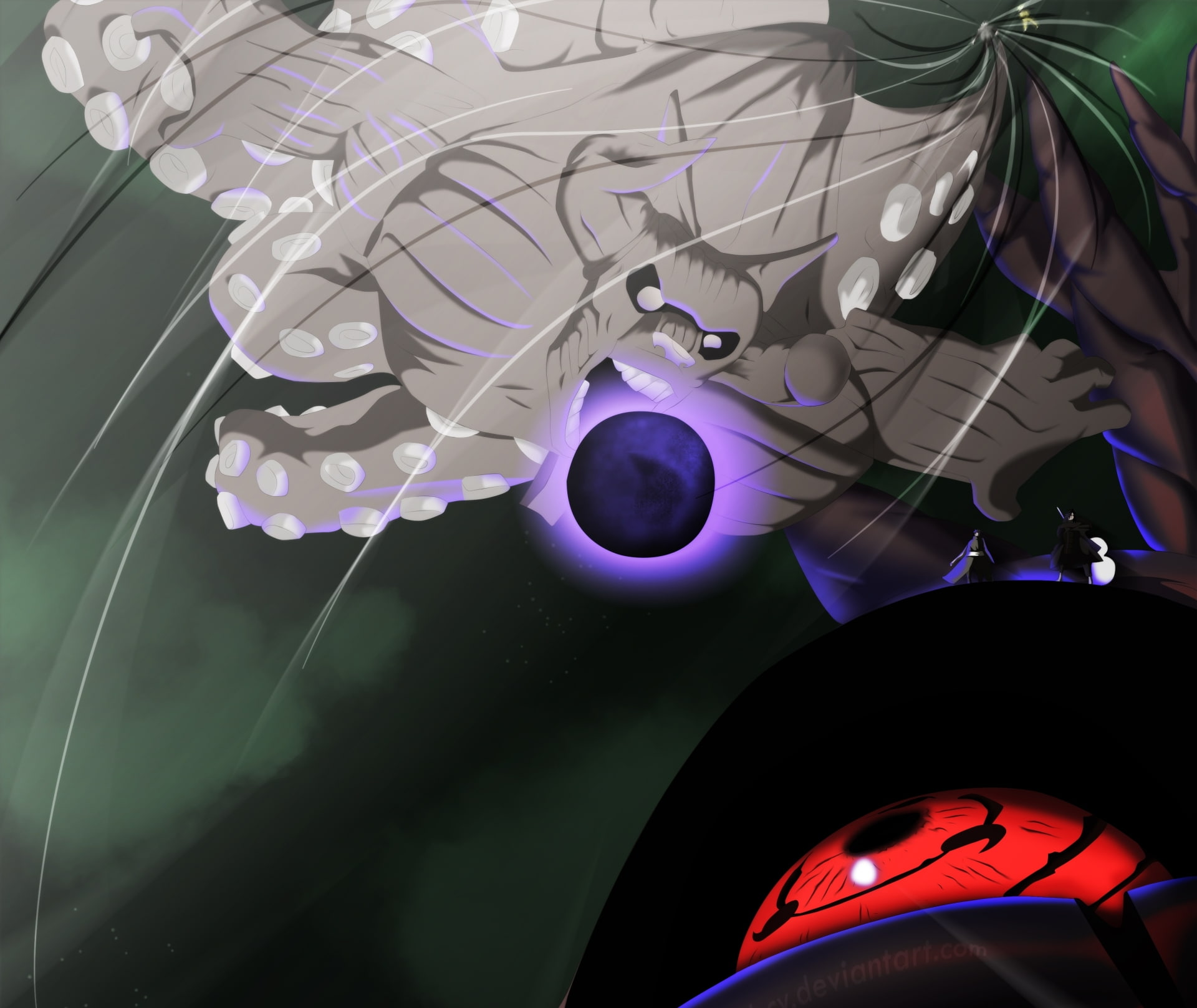 Eight Tails, 1080P, Anime, Naruto, Gyûki (Naruto), HD Wallpaper