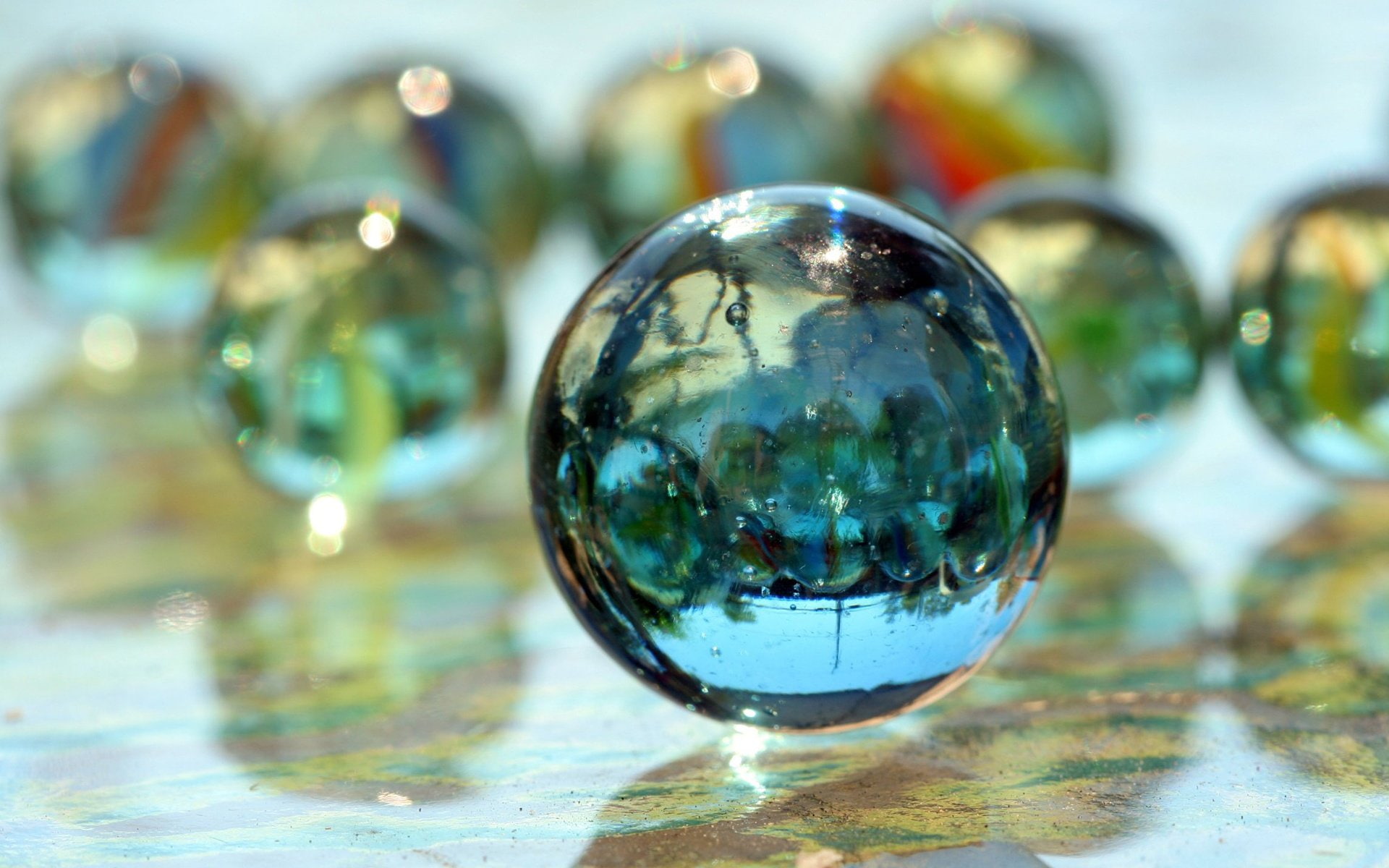 glass, toy, circle, marble, ball, marbles, 1080P, bokeh, sphere, HD Wallpaper