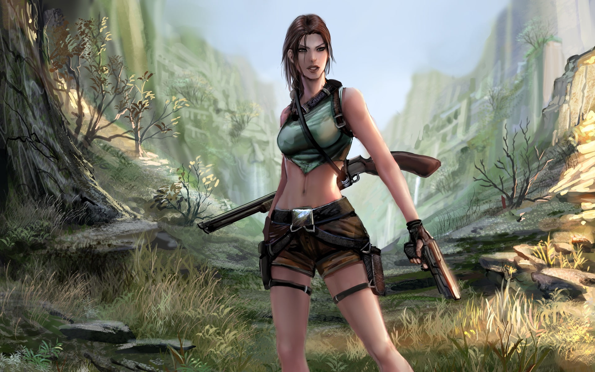 Picture, 1080P, Lara, Art, Tomb, Raider, Croft, HD Wallpaper