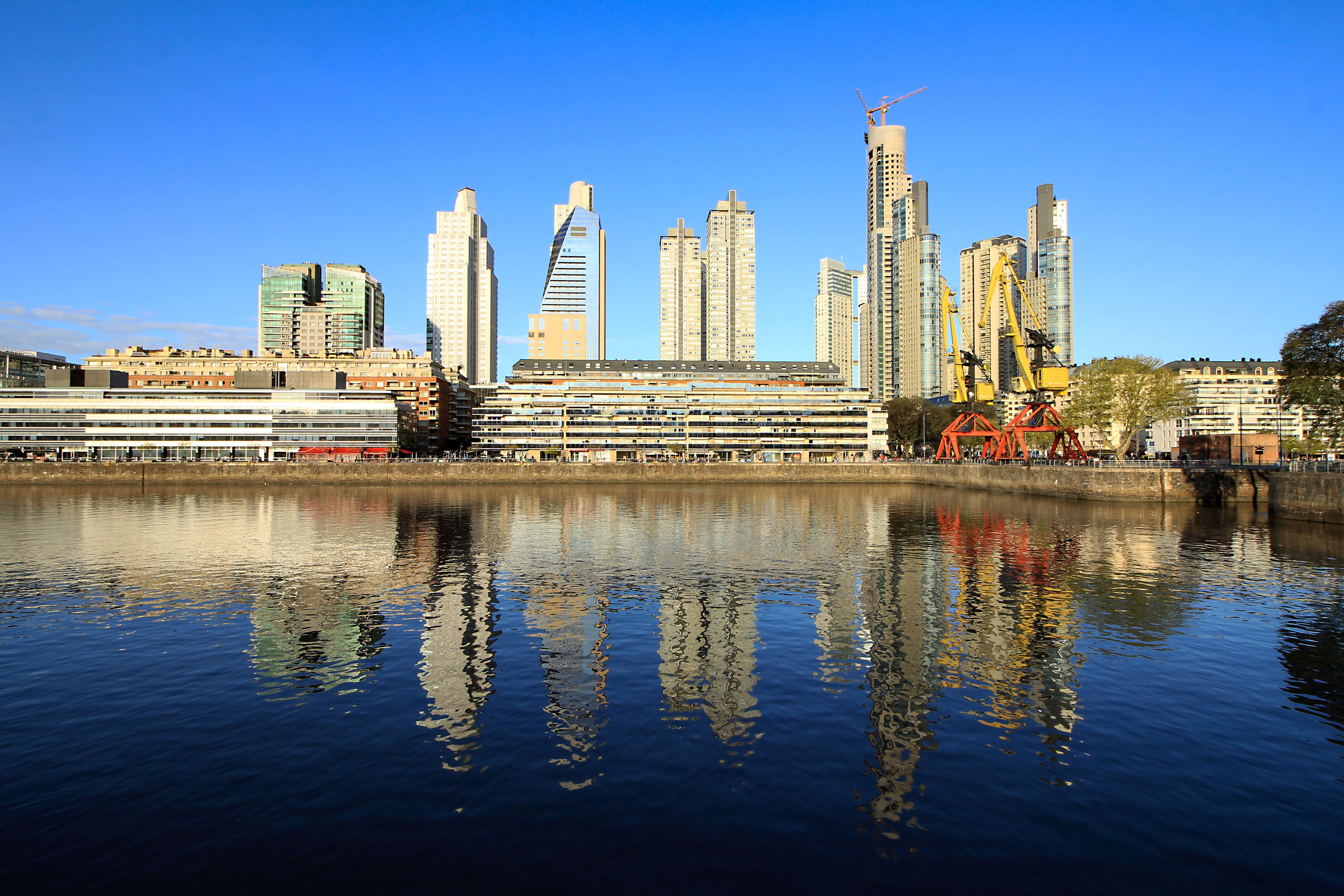 modern, perspective, day, countries, futuristic, reference point, urban, building, waterfront, body of water, horizontal, museum, urban landscape, buenos aires, HD Wallpaper