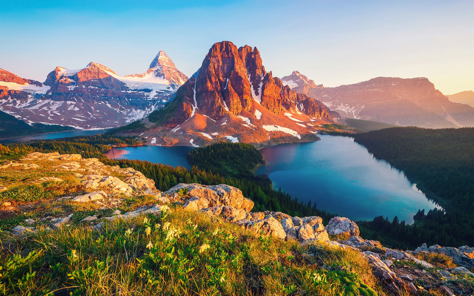 lake, canada, hd, columbia, 1080P, landscape, nature, HD Wallpaper
